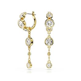 Swarovski Imber Drop Earrings, Round Cut, White, Mixed Metal Finish