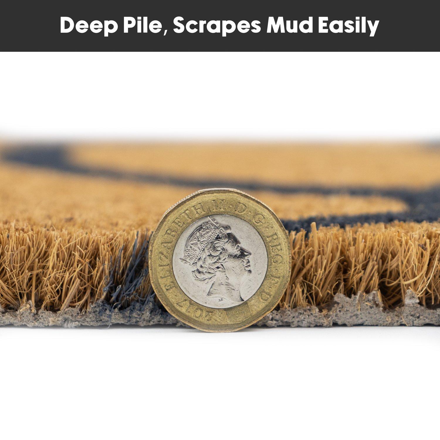 Multi - JVL - JVL Latex Coir - Circles 40x70cm - 7