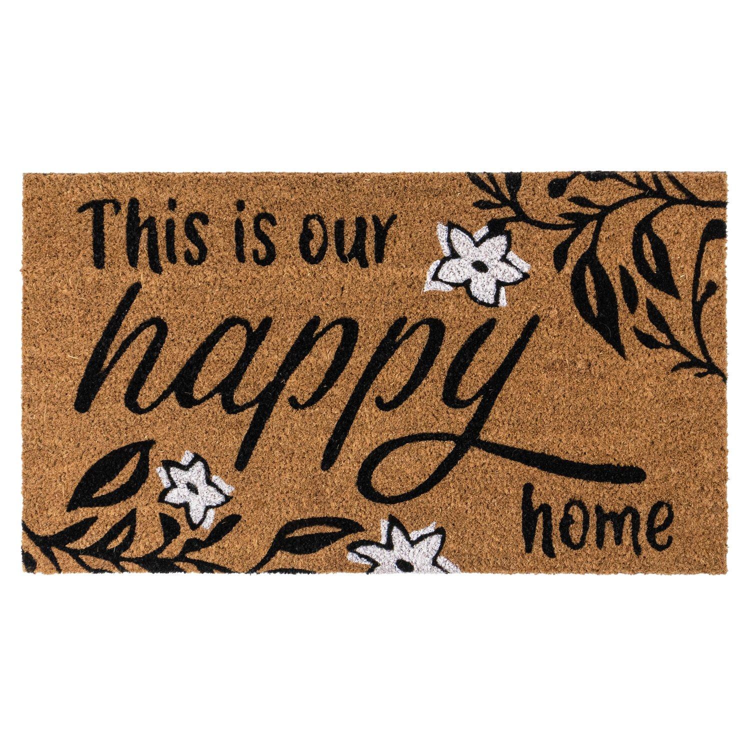 Multi - JVL - JVL Latex Coir - Our Happy Home 40x70cm - 1