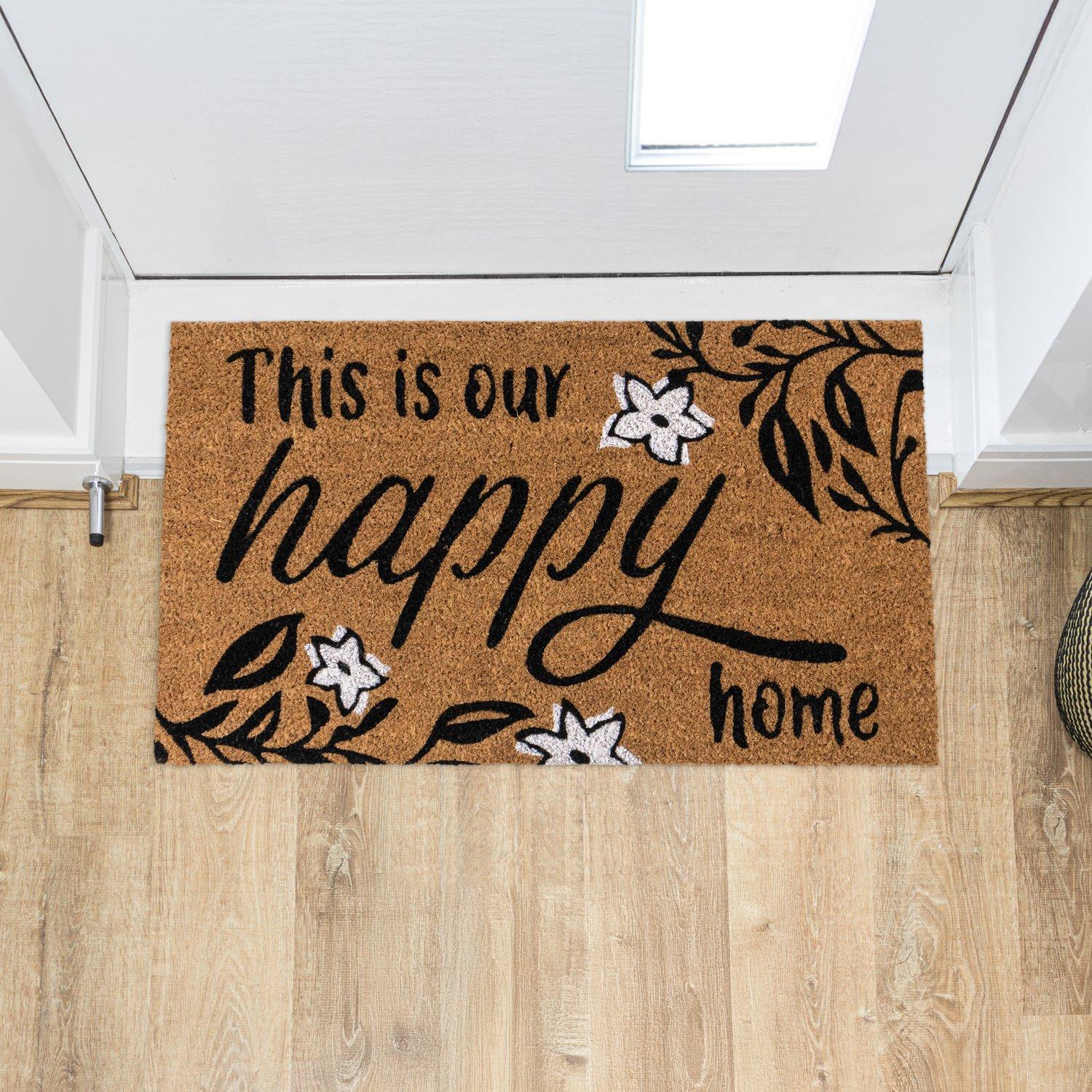 Multi - JVL - JVL Latex Coir - Our Happy Home 40x70cm - 13