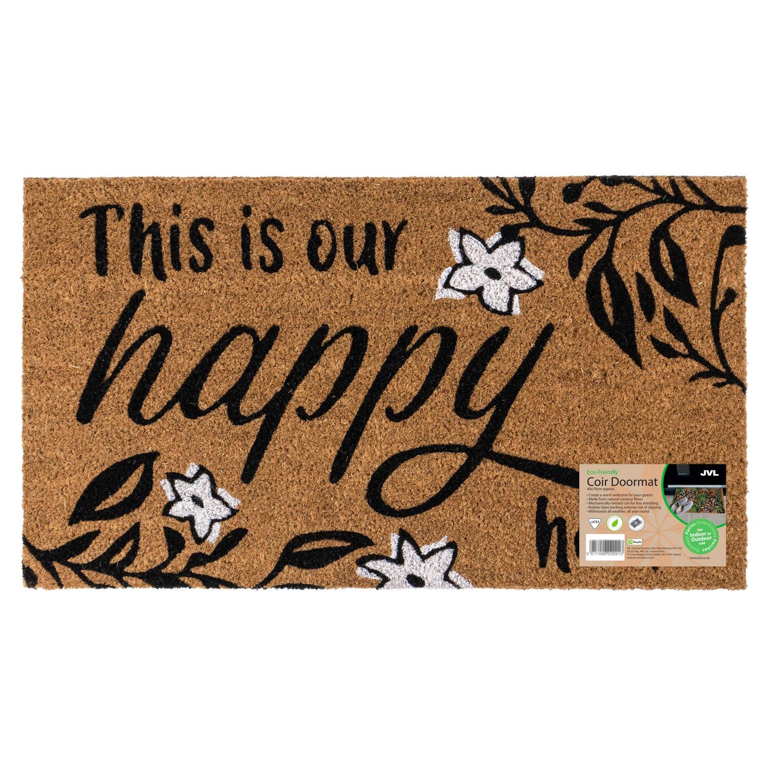 Multi - JVL - JVL Latex Coir - Our Happy Home 40x70cm - 14
