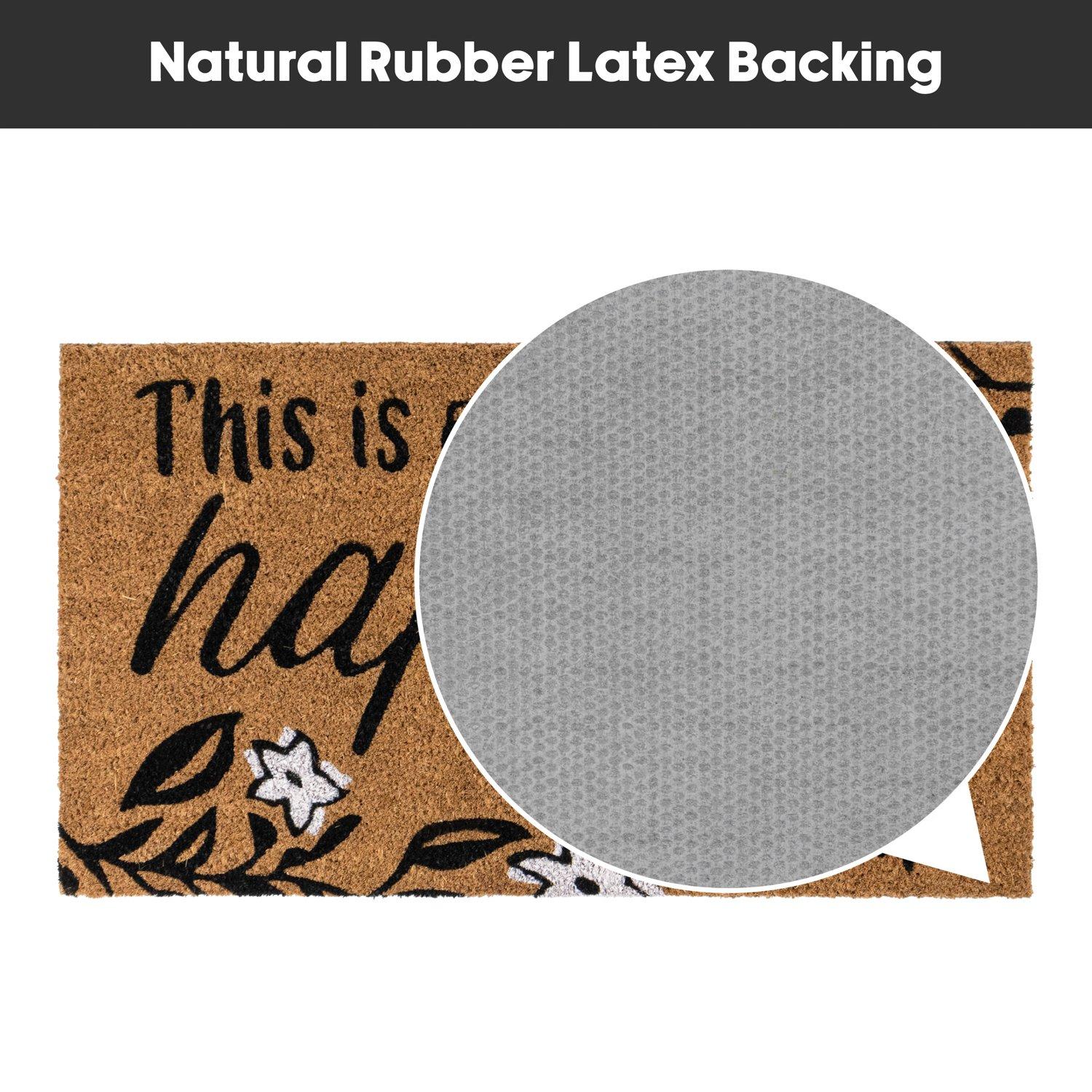 Multi - JVL - JVL Latex Coir - Our Happy Home 40x70cm - 8