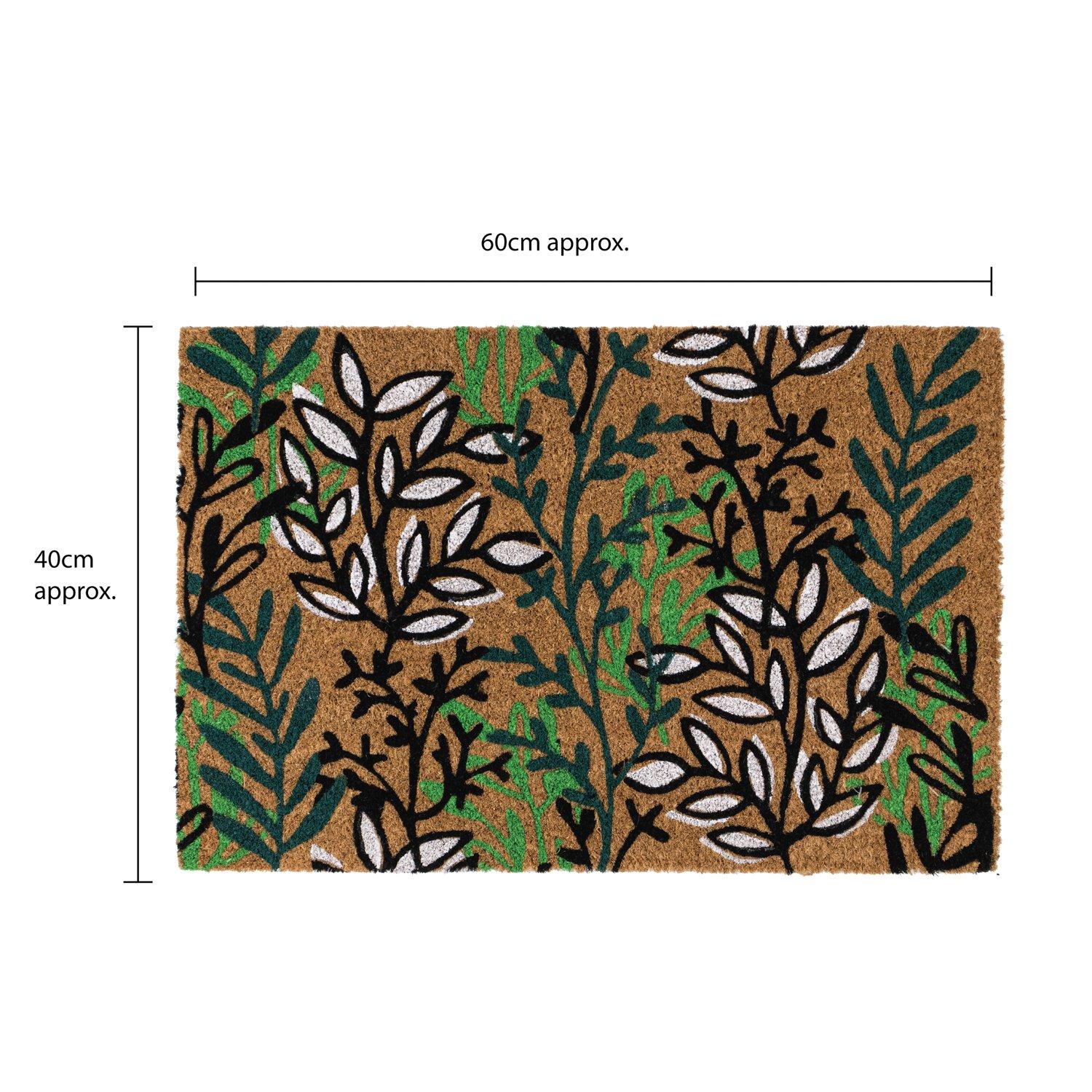 Multi - JVL - JVL Latex Coir - Leaves 40x60cm - 15