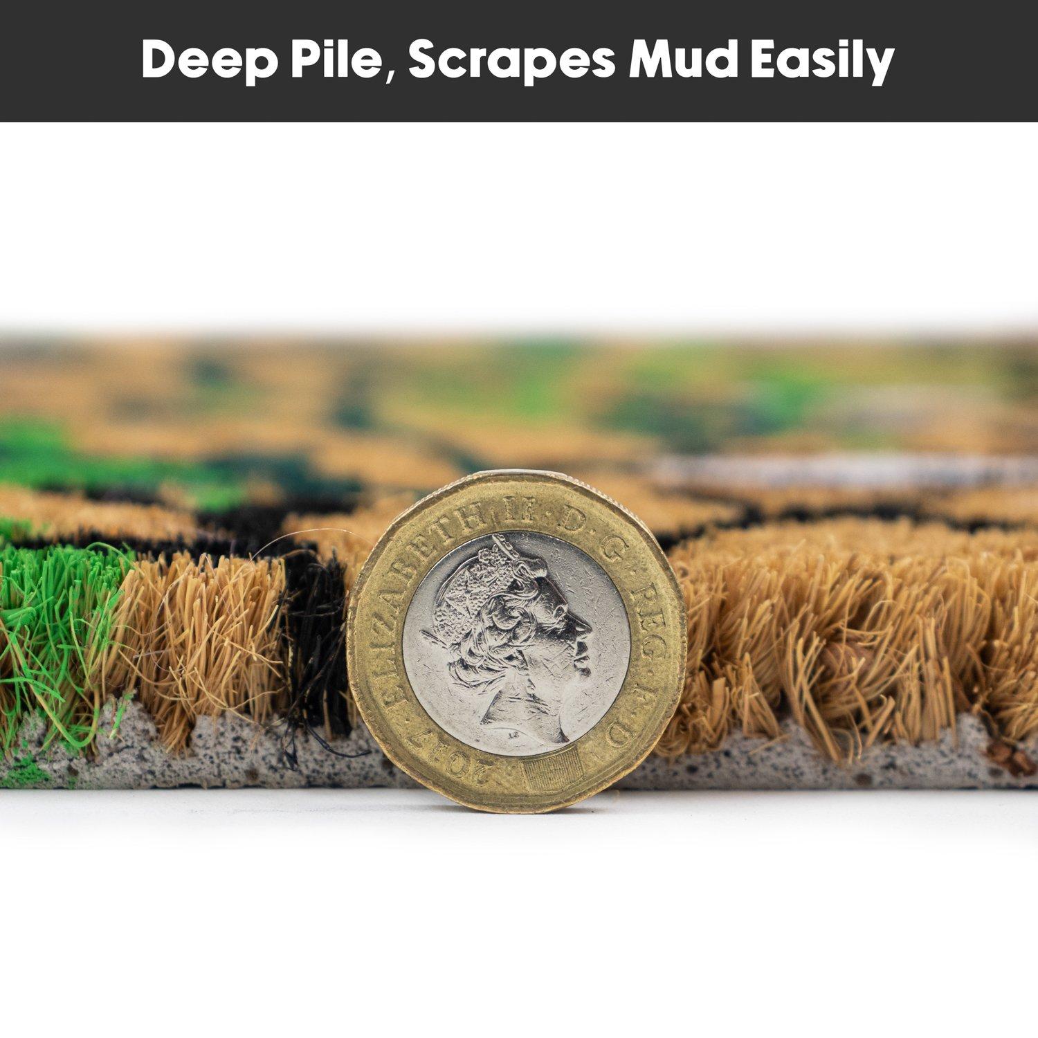 Multi - JVL - JVL Latex Coir - Leaves 40x60cm - 7