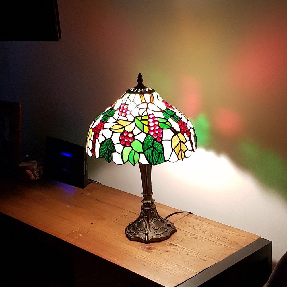 Antique Brass - K Living - Handley Antique Brass Tiffany Table Lamp - 2
