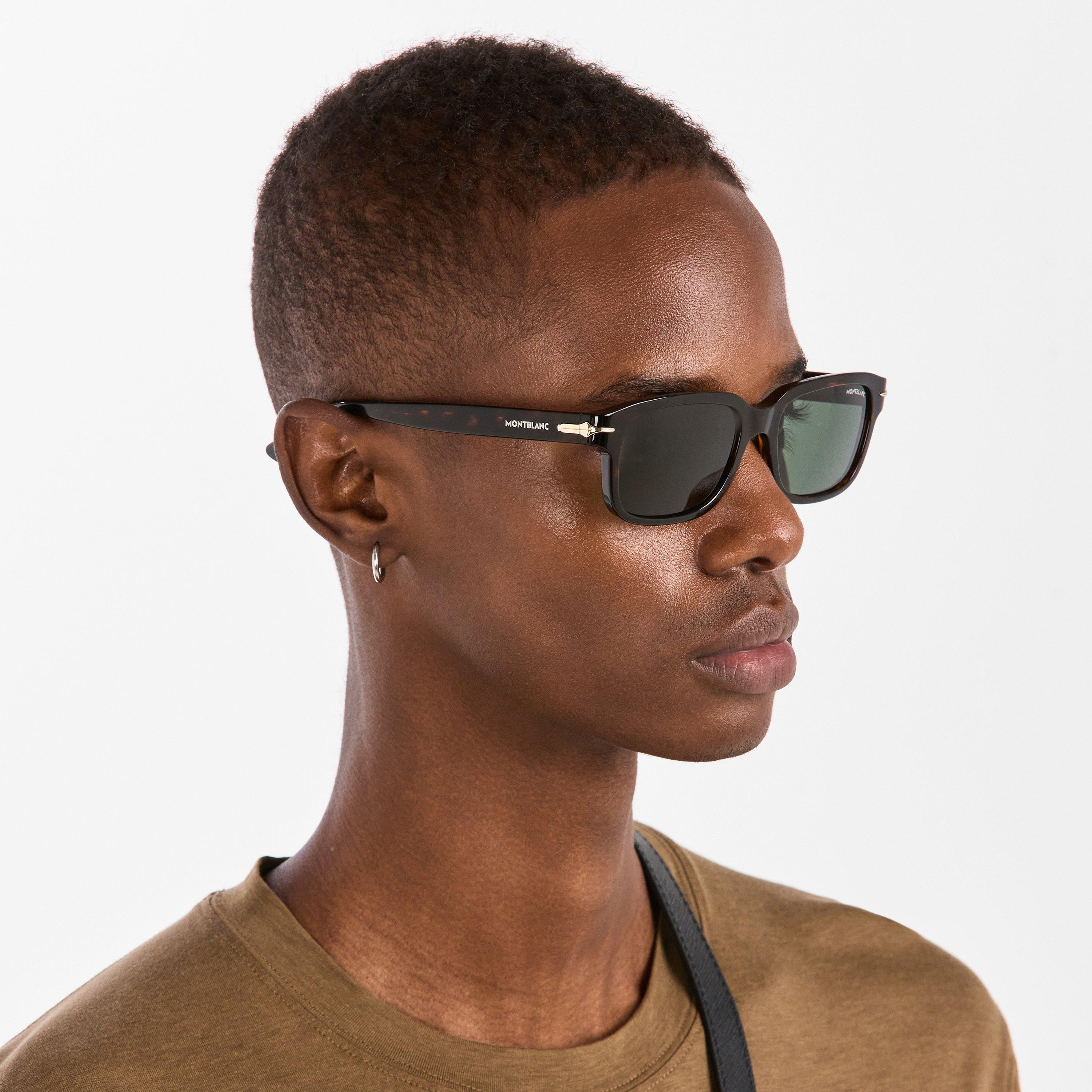 Havana - Montblanc - Men's Mont Rectangle Sunglasses - 3