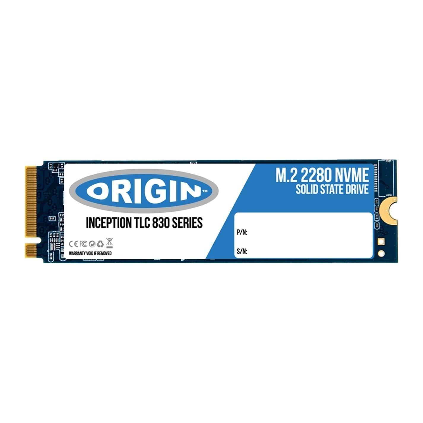 Black - Origin - Origin Inception 1TB PCIE 4.0 NVMe M.2 3D TLC 80mm SSD - 1