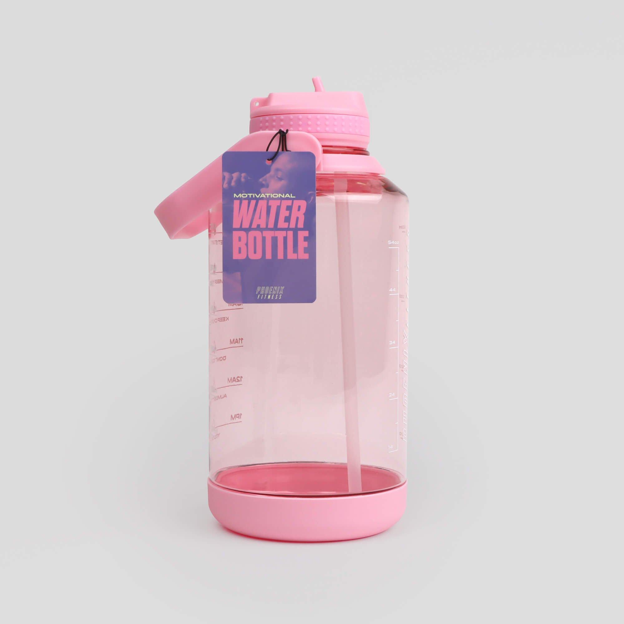 Pink - Phoenix Fitness - Motivational Water Bottles - 3