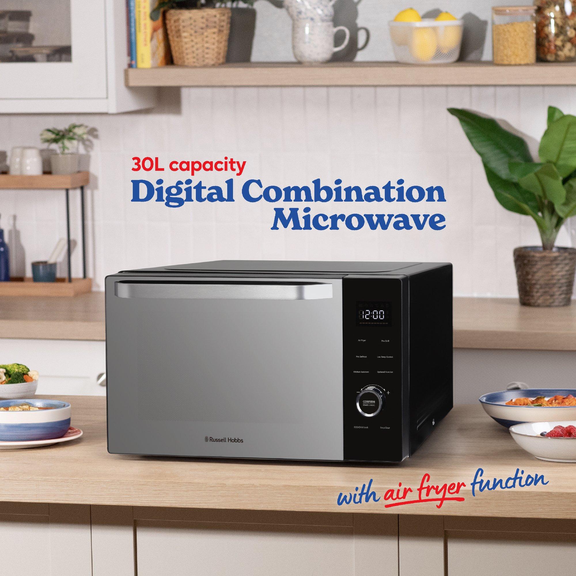 Black - Russell Hobbs - RHMT3001B 30L Touch Control Digital Microwave - 10