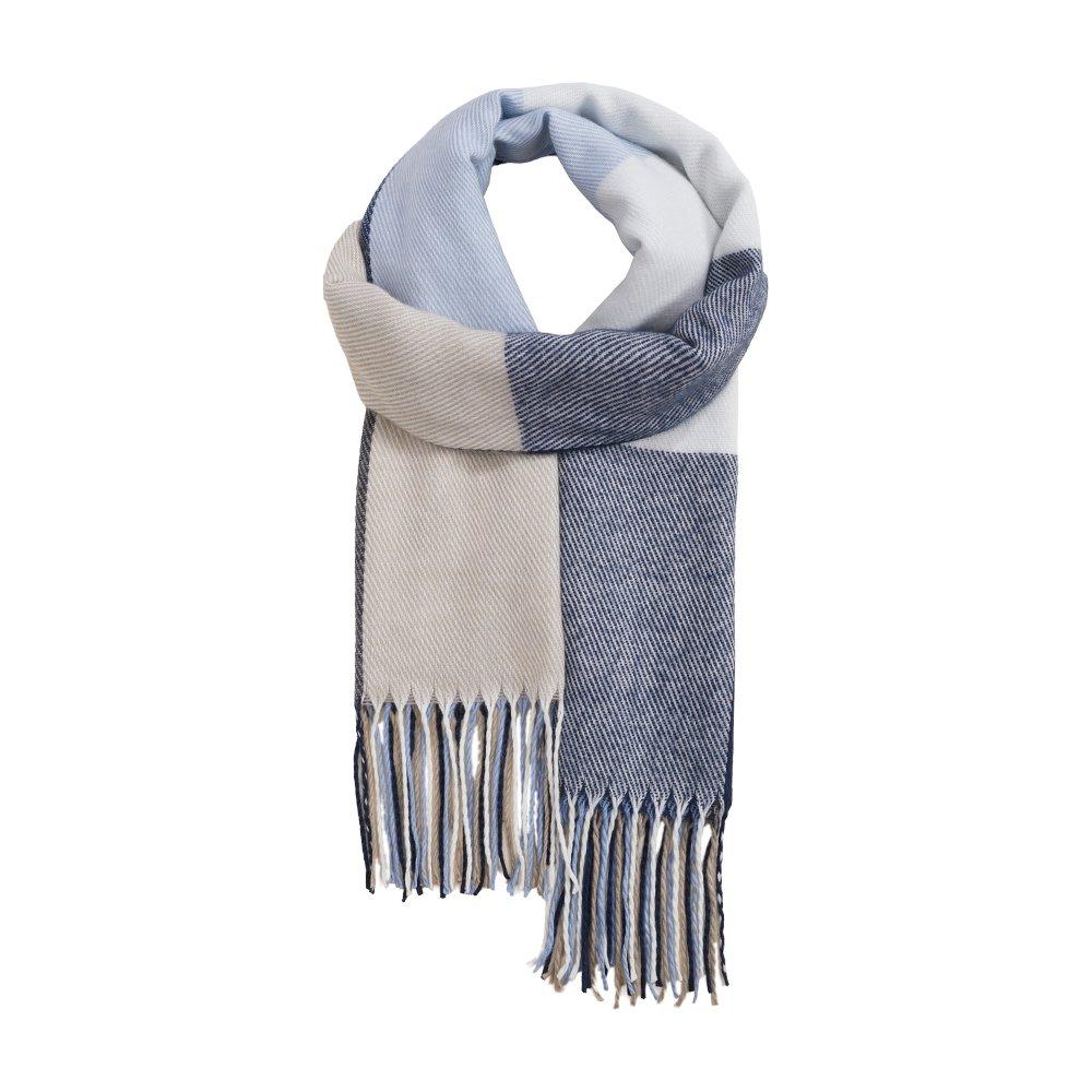 Grey - SHEONLY - Elegant Soft Plaid Scarf Shawl - 1