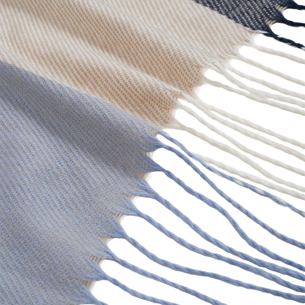 Grey - SHEONLY - Elegant Soft Plaid Scarf Shawl - 4