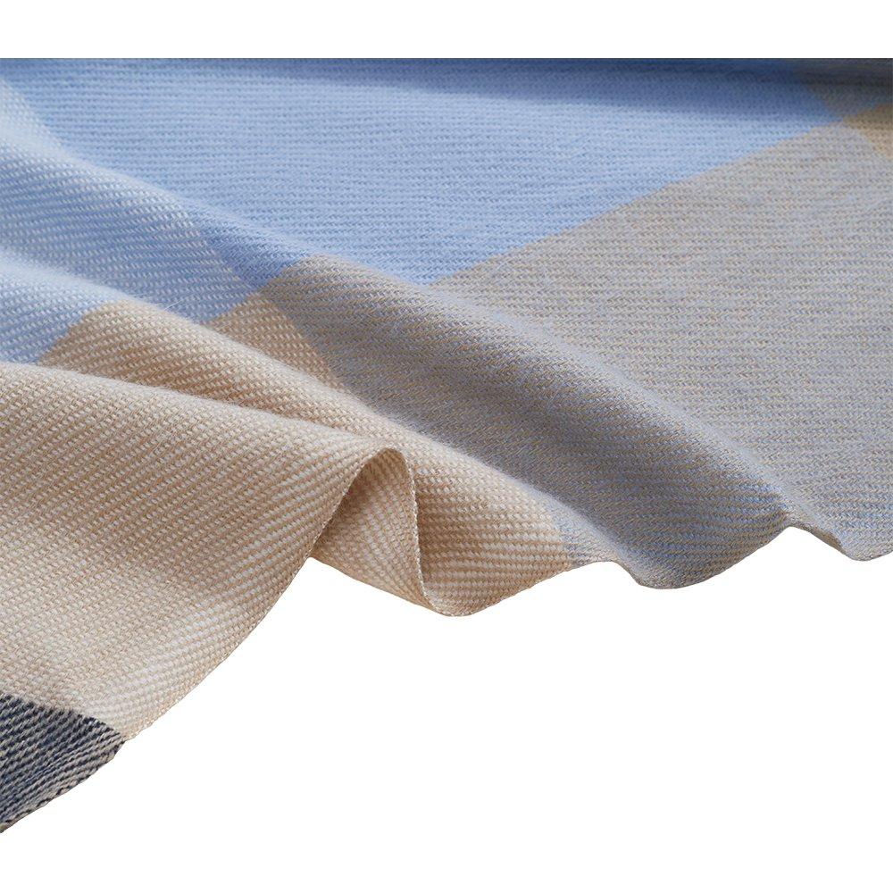 Grey - SHEONLY - Elegant Soft Plaid Scarf Shawl - 5