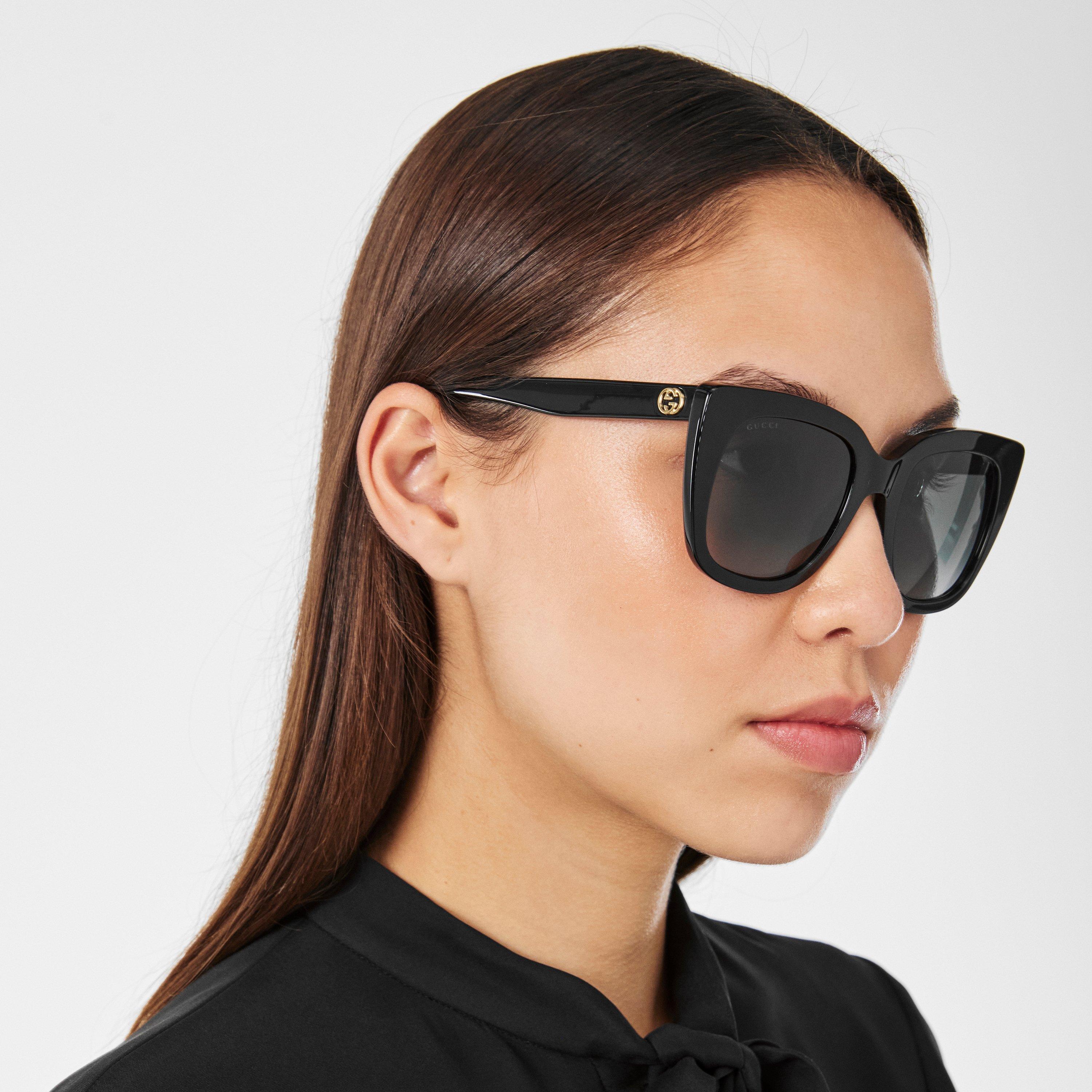 Black - Gucci - GUCCI SUNGLASSES GG0163SN - 3