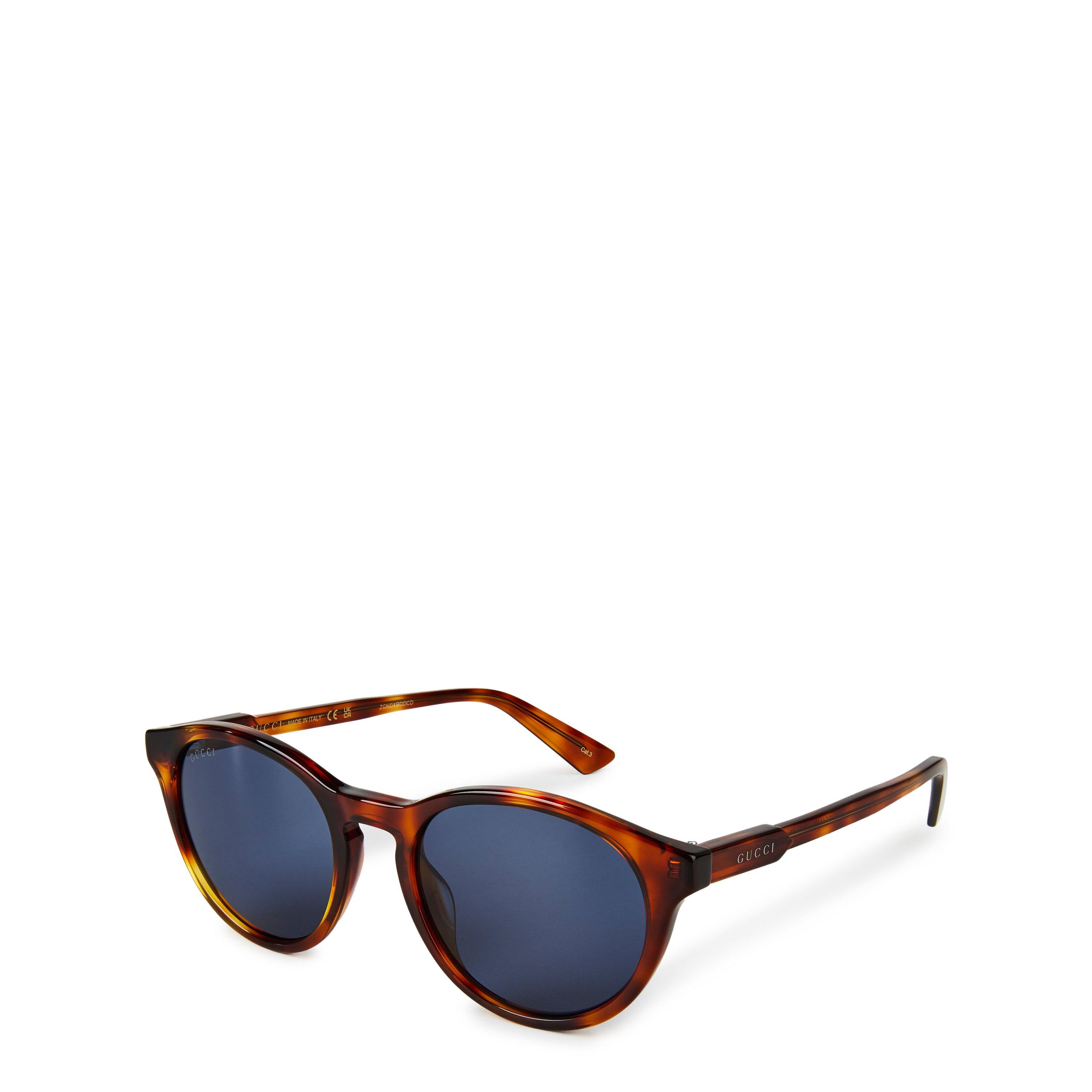 Havana - Gucci - Round Full Rim Sunglasses - 1