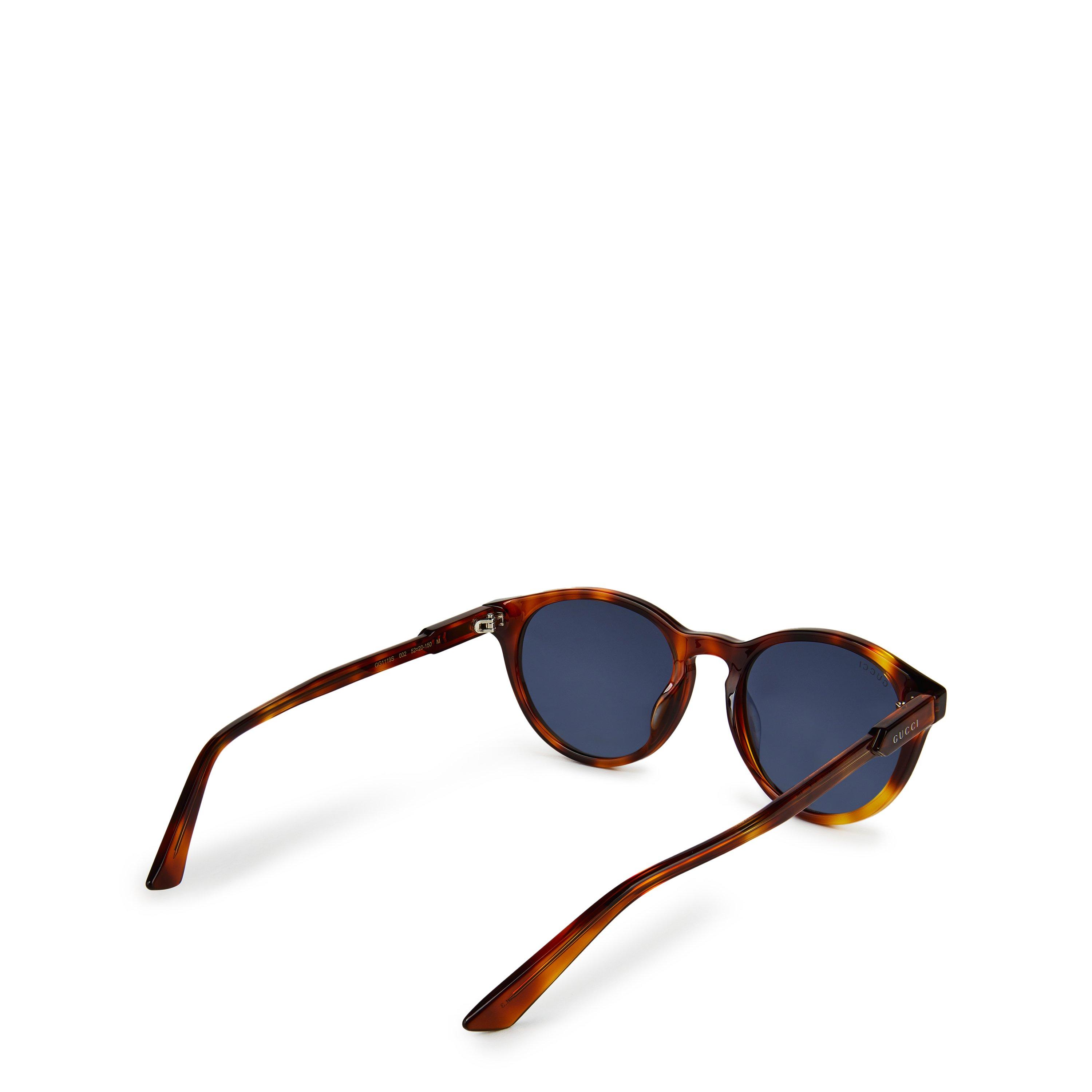 Havana - Gucci - Round Full Rim Sunglasses - 3