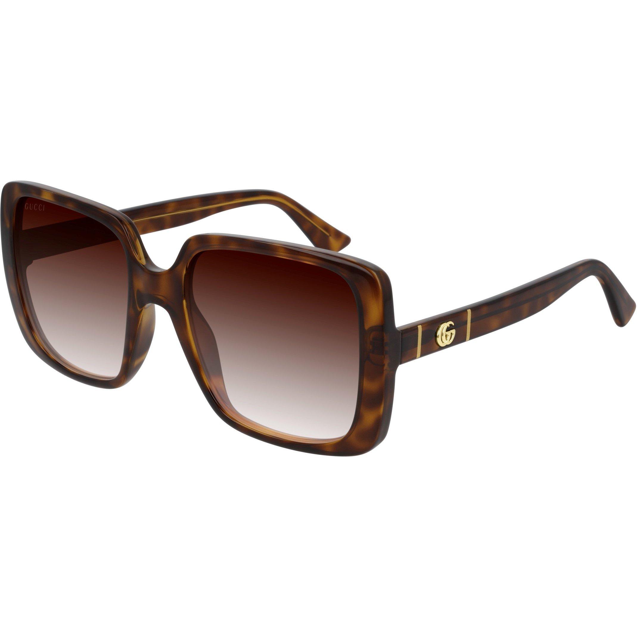 Gucci Women's Brown Square Dark Havana Gradient Gg0632s - Image 5