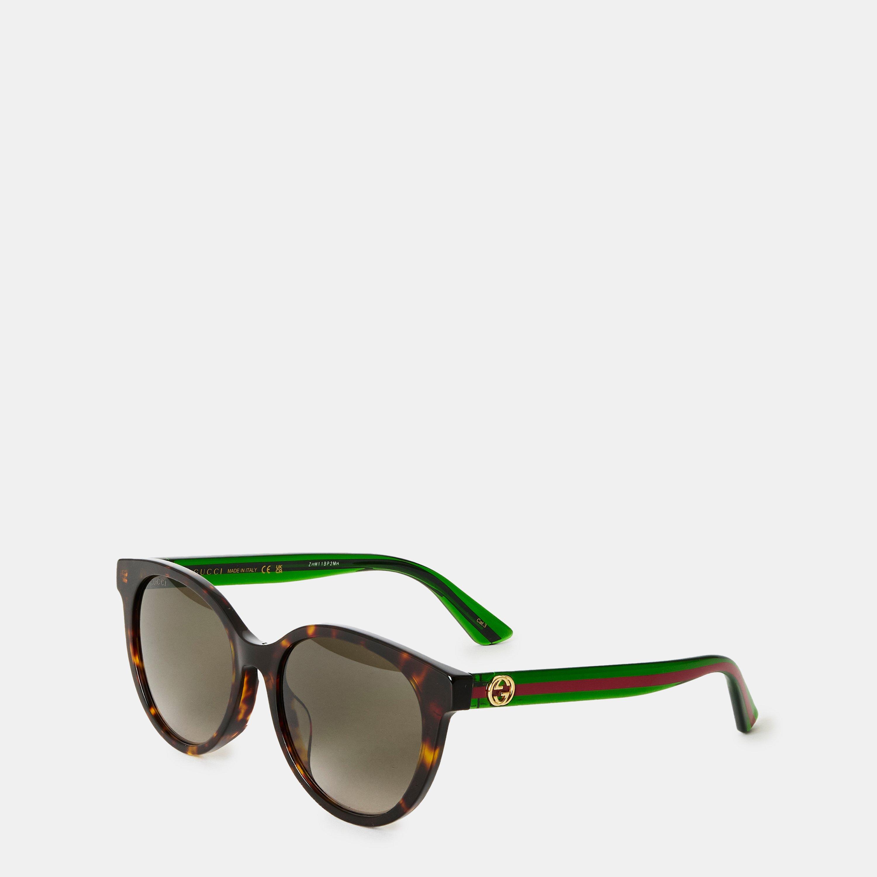 Havana - Gucci - Round-Frame Sunglasses - 1