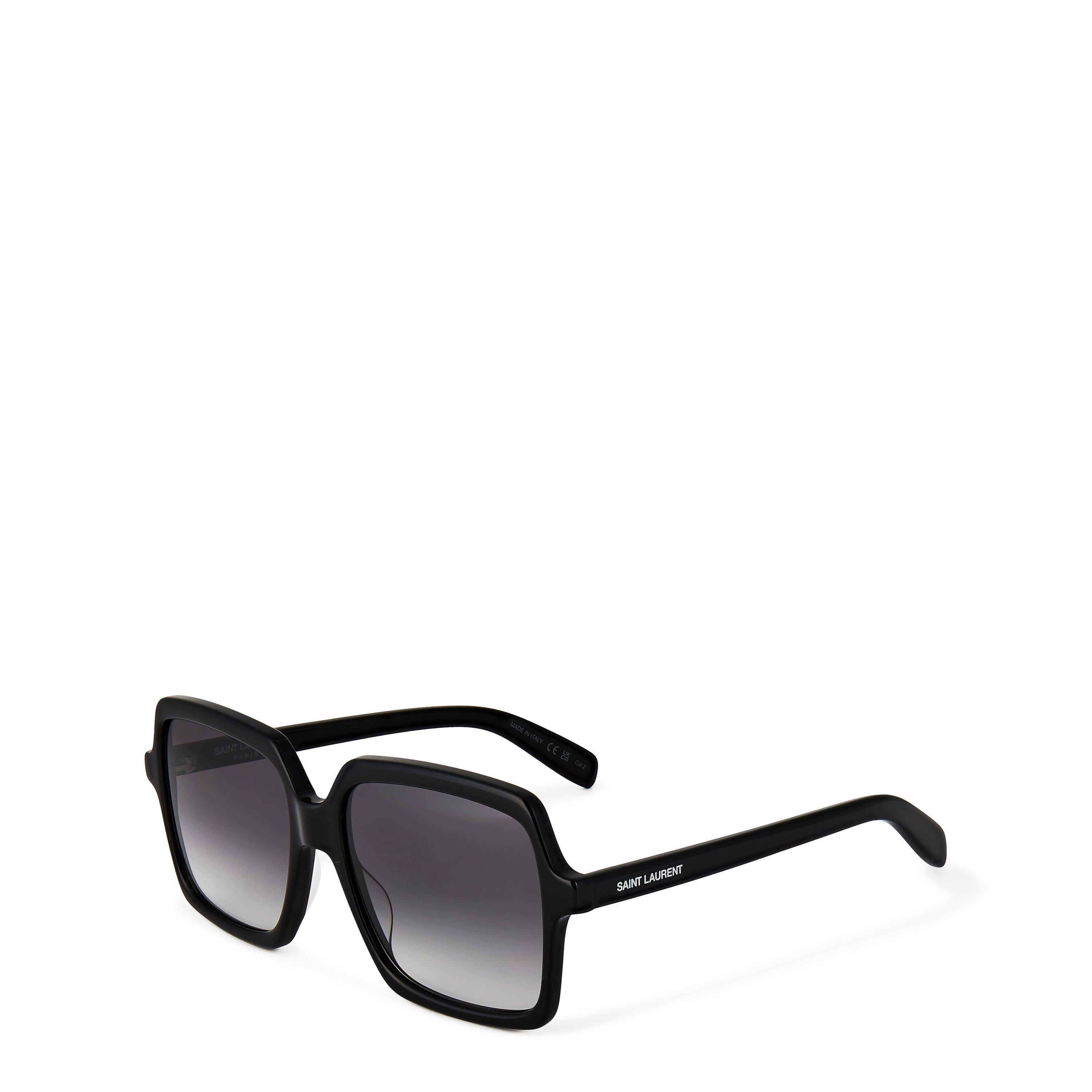 Black - Saint Laurent - Saint Laurent SL 174 Womens Square Sunglasses - 1