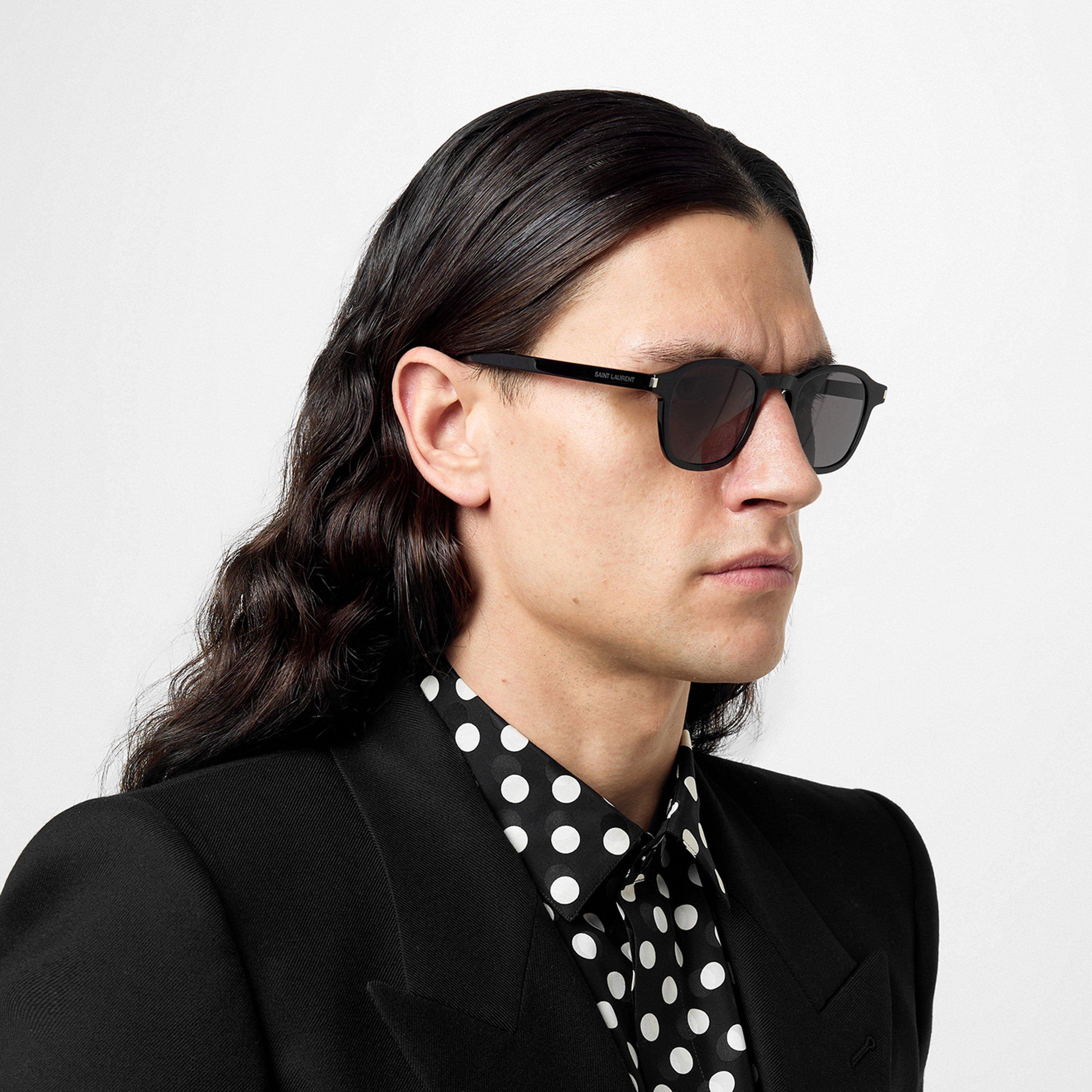 Black - Saint Laurent - SAINT LAURENT SUNGLASSES SL 549 SLIM - 2