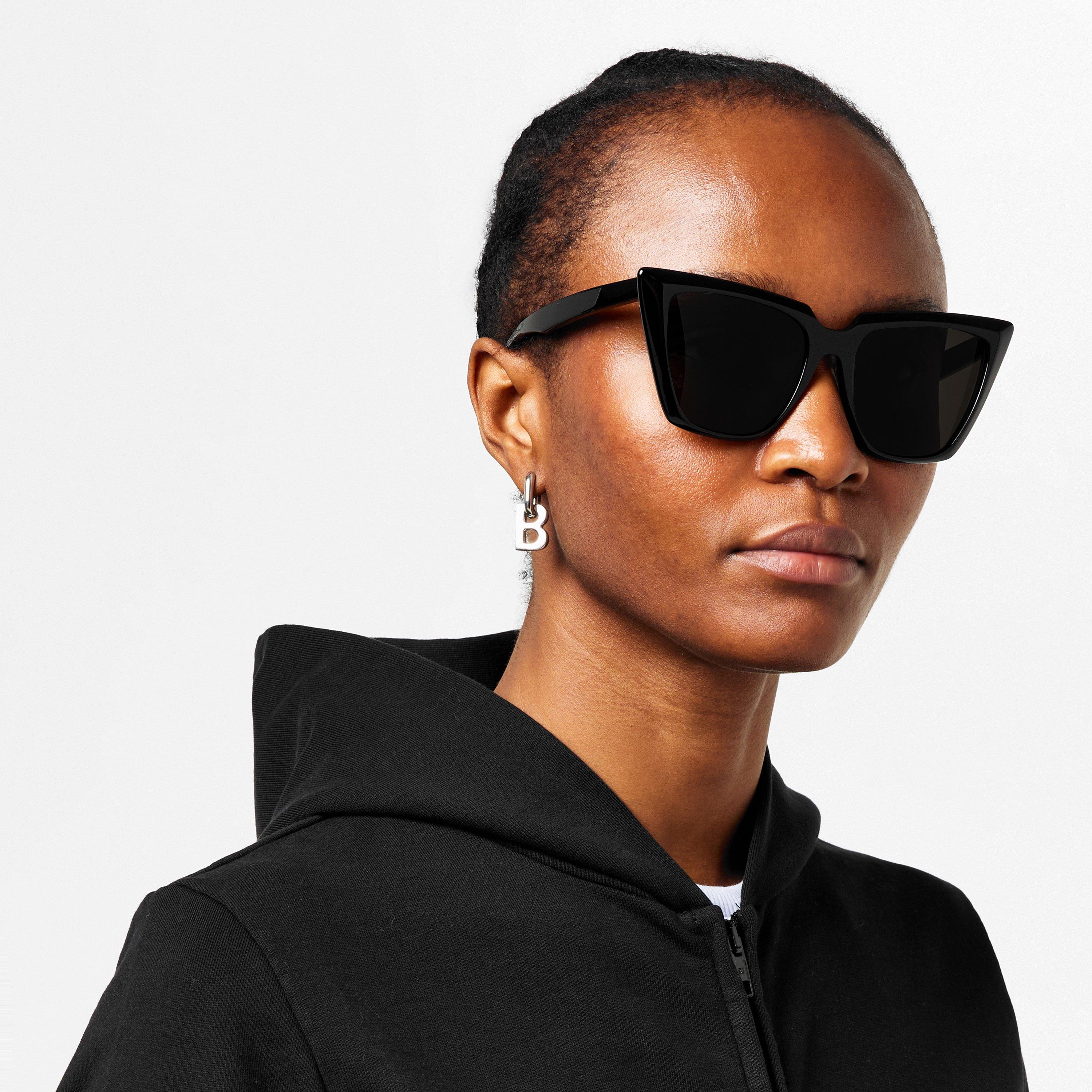 Black/Grey - Balenciaga - BALENCIAGA SUNGLASSES BB0046S - 2
