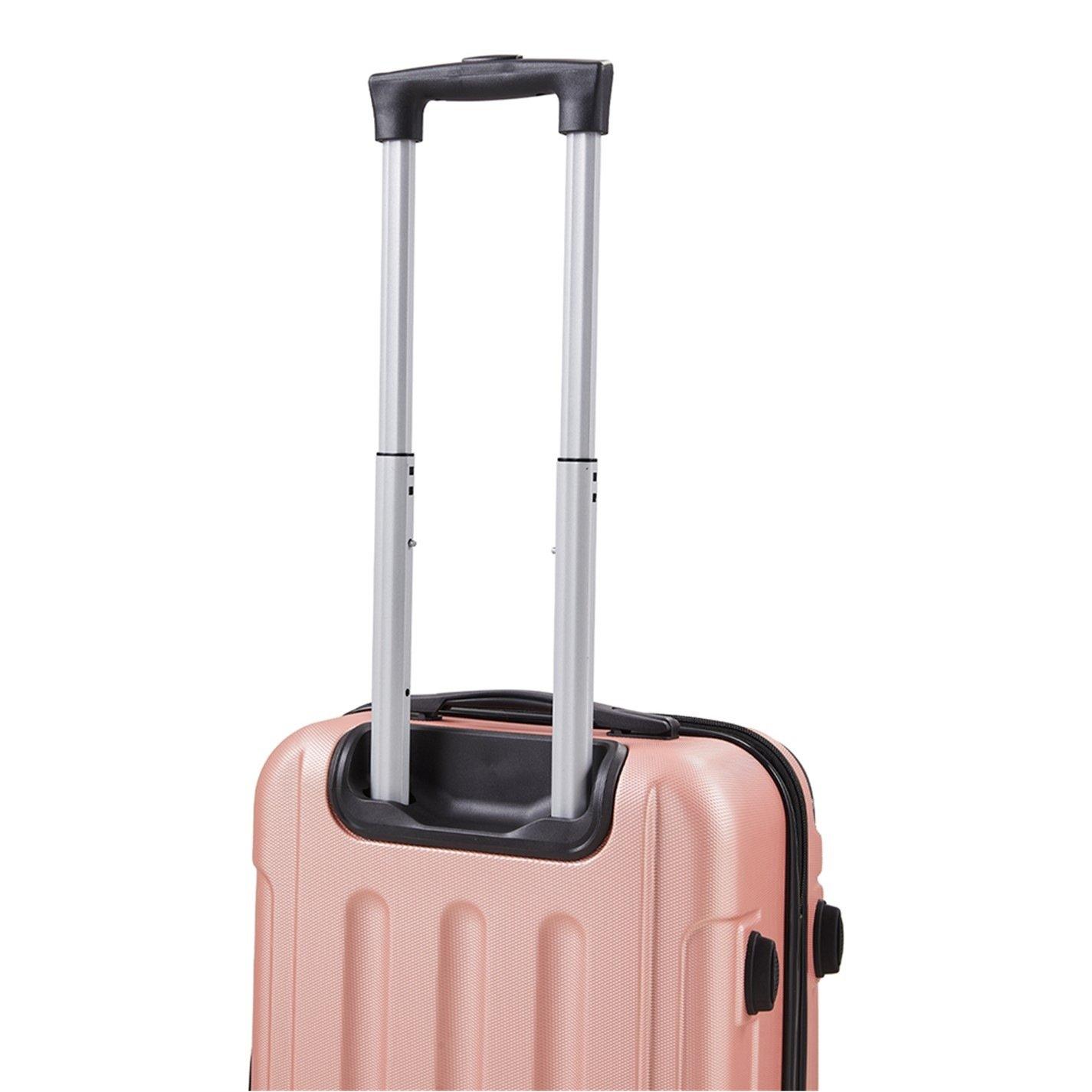 Pink - SHEONLY - 3Pcs Travel Suitcase Set with TSA lock - 7