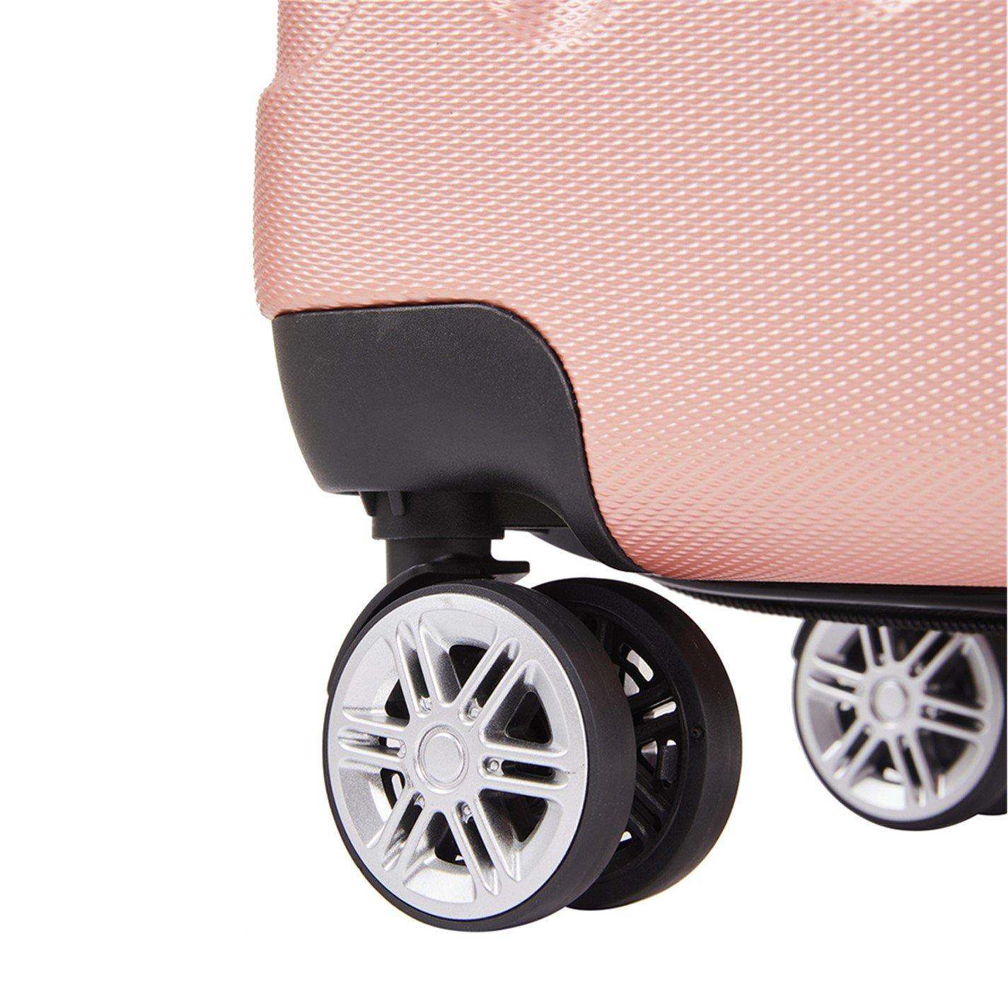 Pink - SHEONLY - 3Pcs Travel Suitcase Set with TSA lock - 9