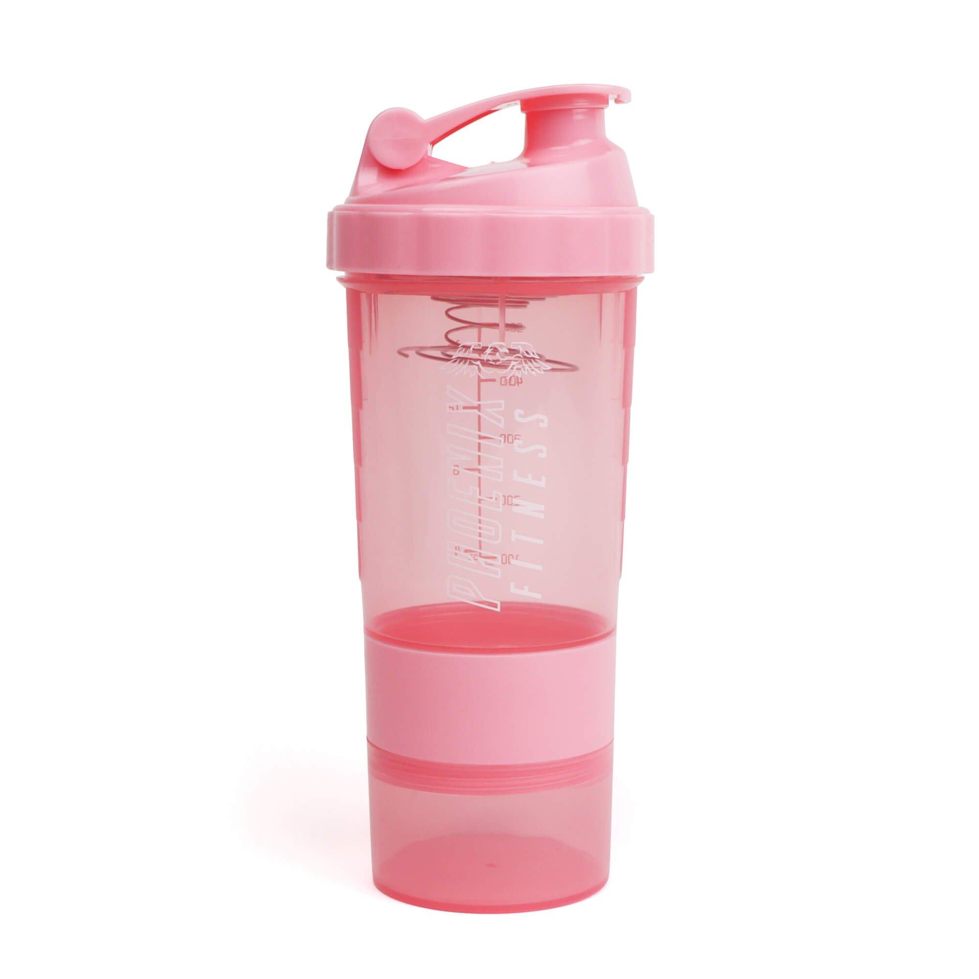 Pink - Phoenix Fitness - Compartment Shaker Bottles - 1