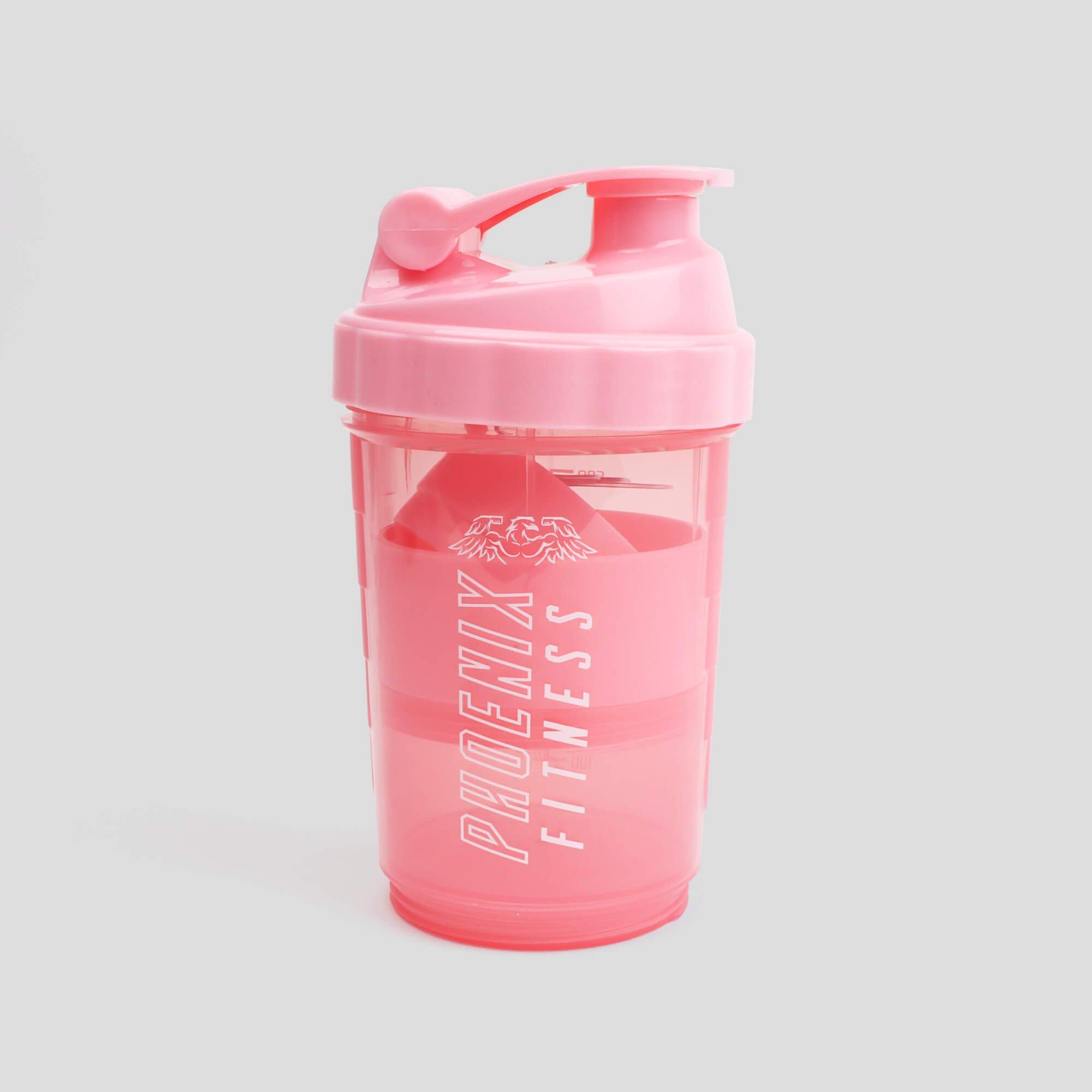 Pink - Phoenix Fitness - Compartment Shaker Bottles - 2