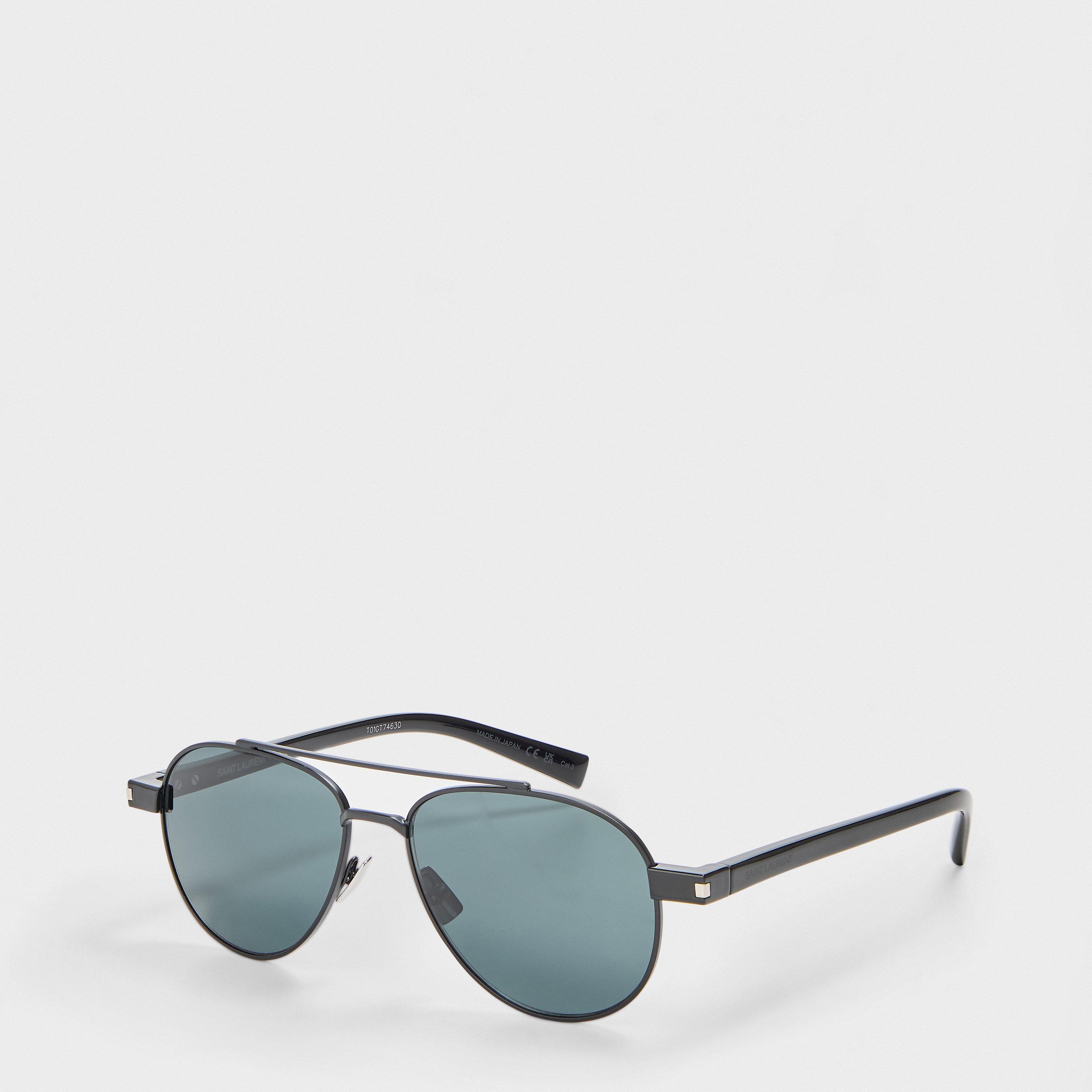 Black - Saint Laurent - Saint Laurent SL 843 Mens Aviator Sunglasses - 1
