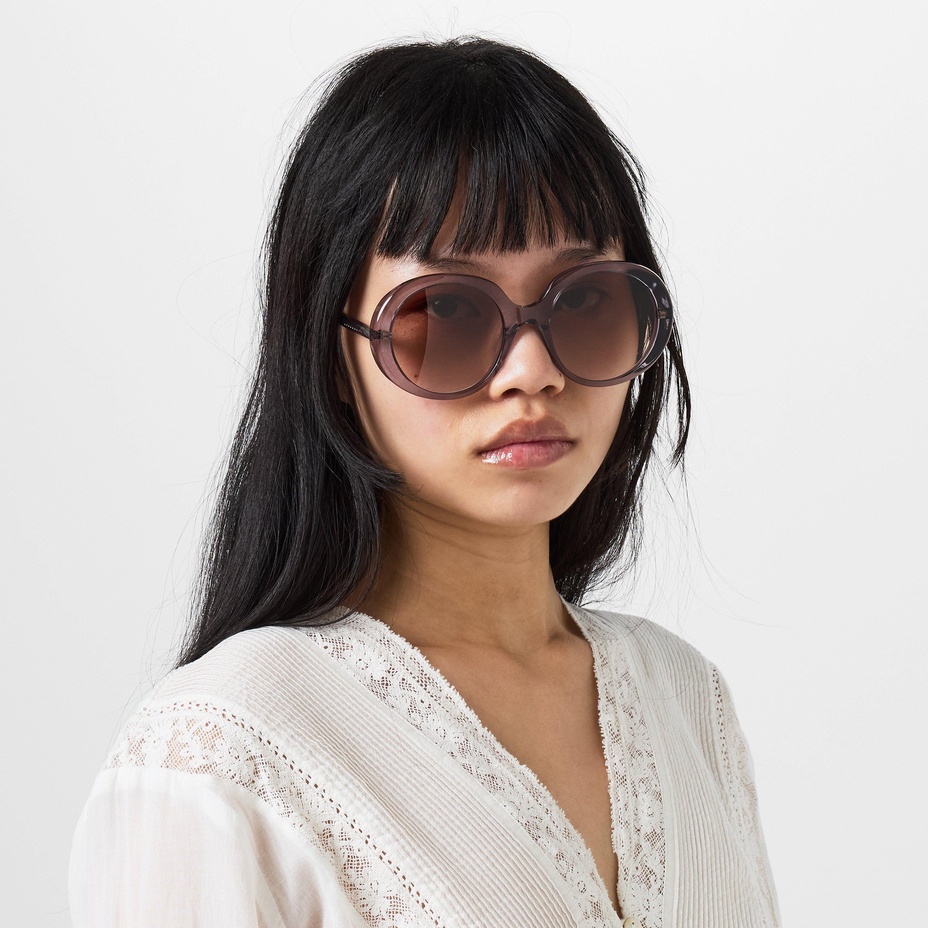 Grey - Chloe - Women's Oversized Sunglasses - 2