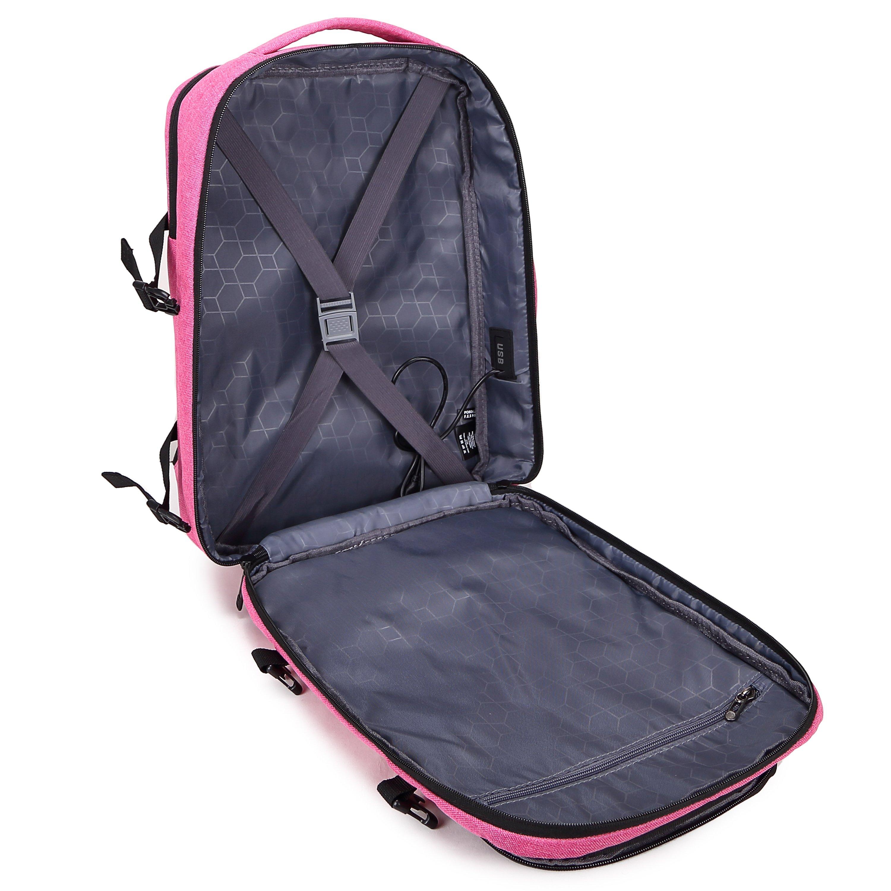 Ab008-28 Pink - A2B - Fernwah EasyJet 27L Onboard Laptop Cabin Backpack - 11