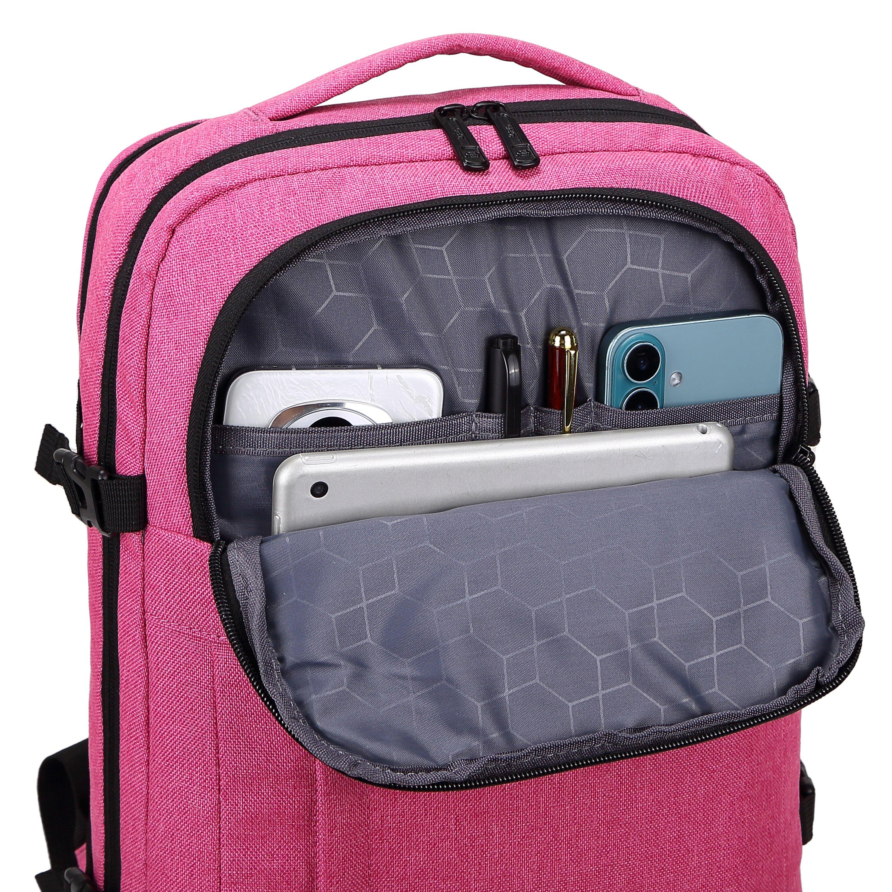 Ab008-28 Pink - A2B - Fernwah EasyJet 27L Onboard Laptop Cabin Backpack - 8