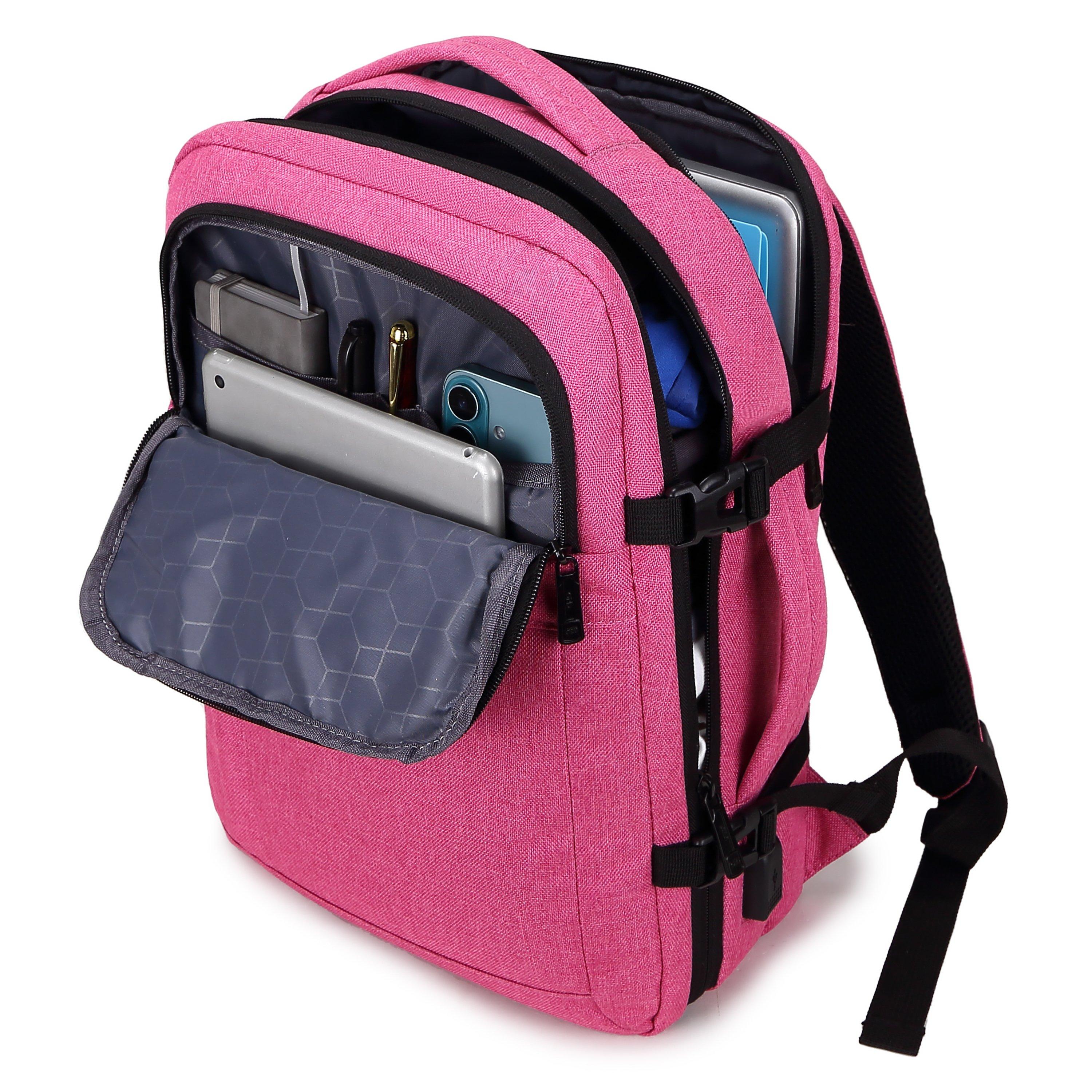 Ab008-28 Pink - A2B - Fernwah EasyJet 27L Onboard Laptop Cabin Backpack - 10