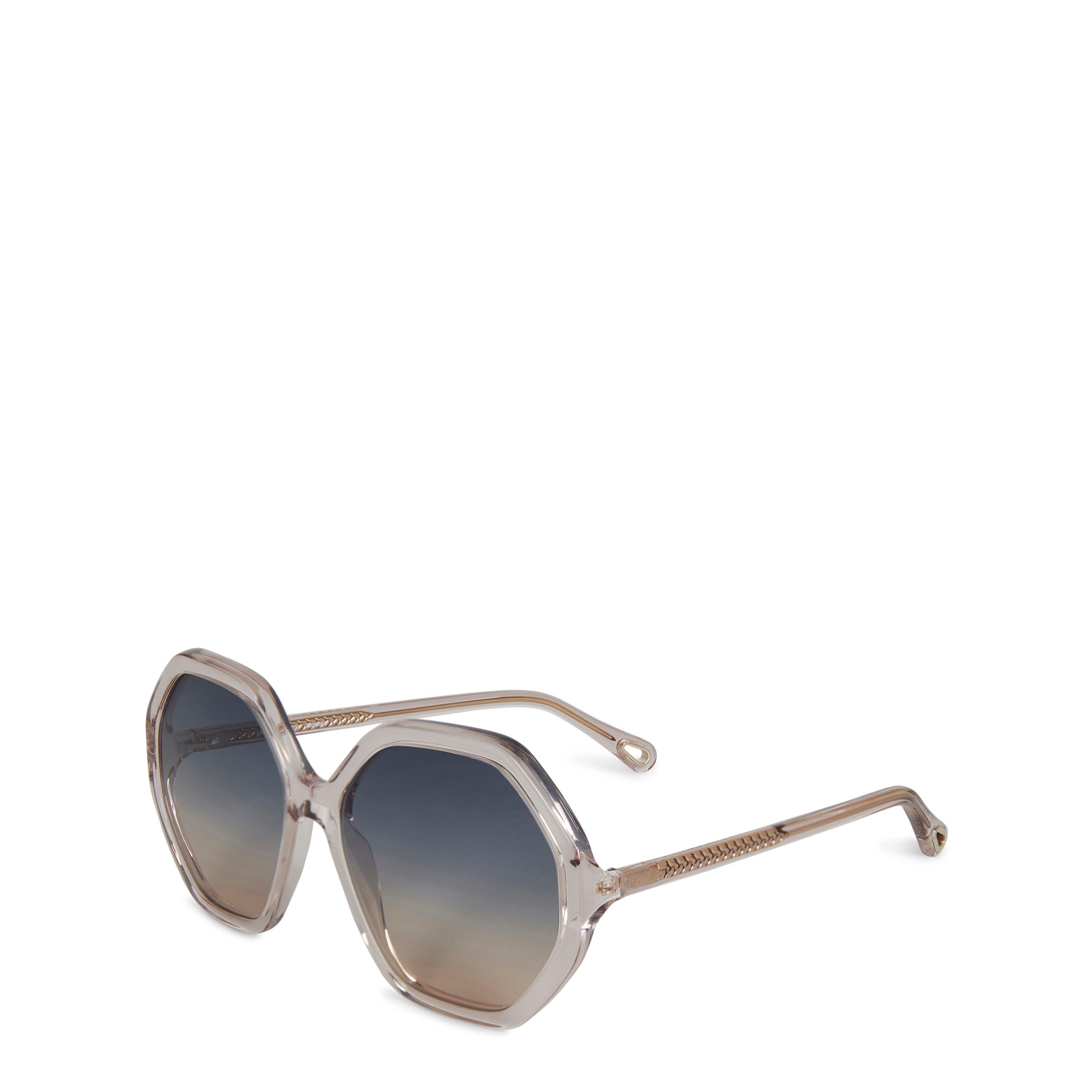 Pink - Chloe - Chloe CH0008S Womens Hexagonal Sunglasses - 1