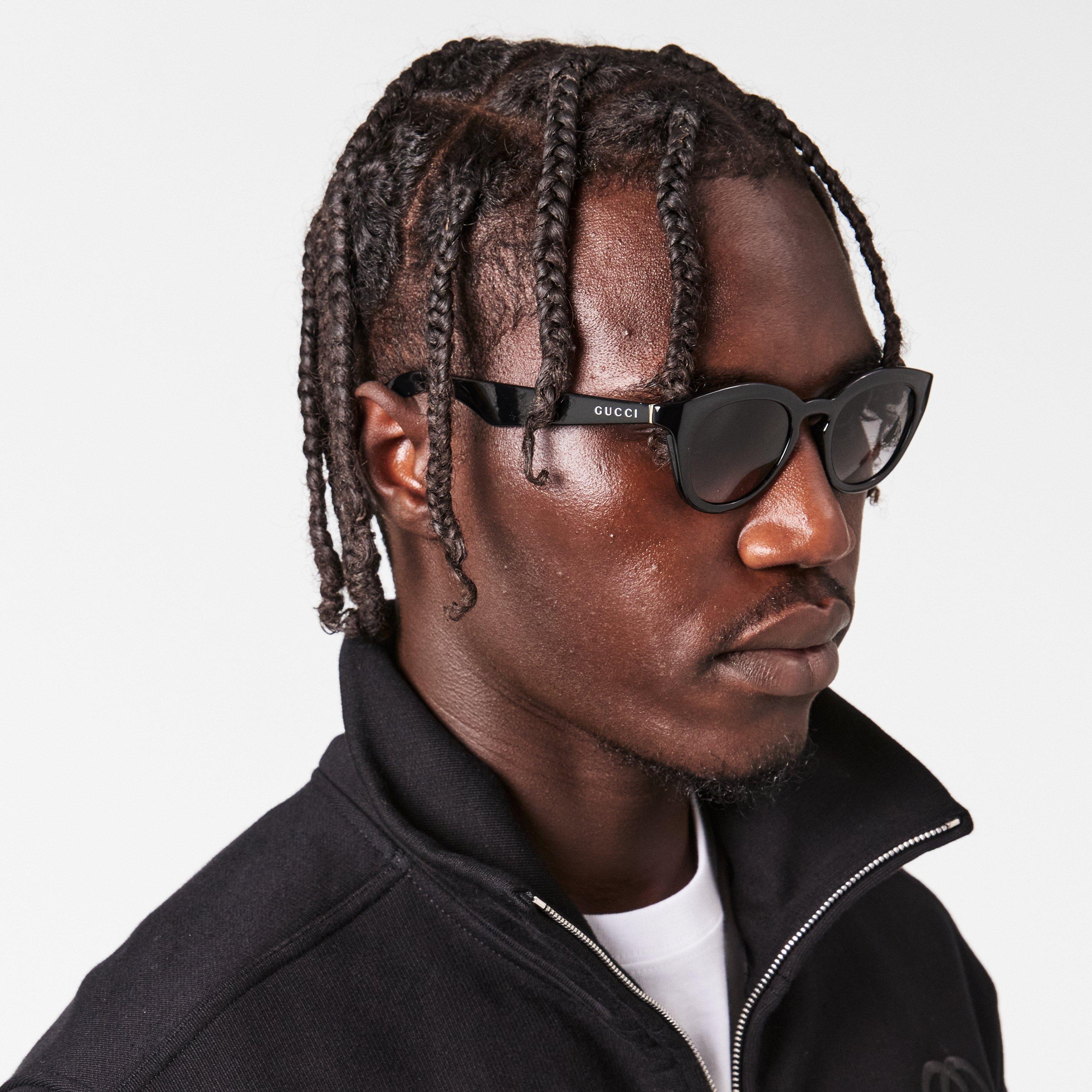 Black Smoke - Gucci - Men's Rectangle Sunglasses - 3