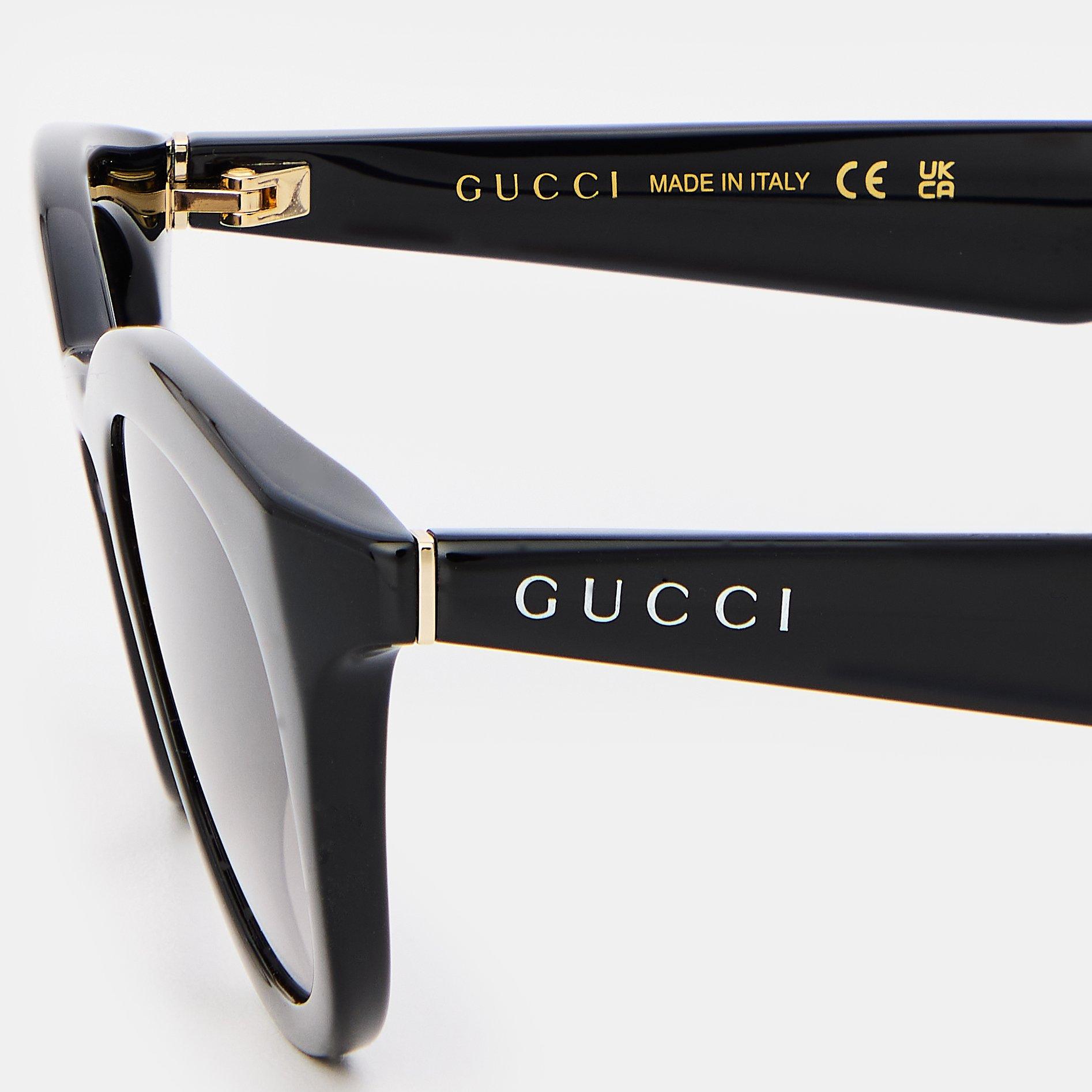 Black Smoke - Gucci - Men's Rectangle Sunglasses - 4