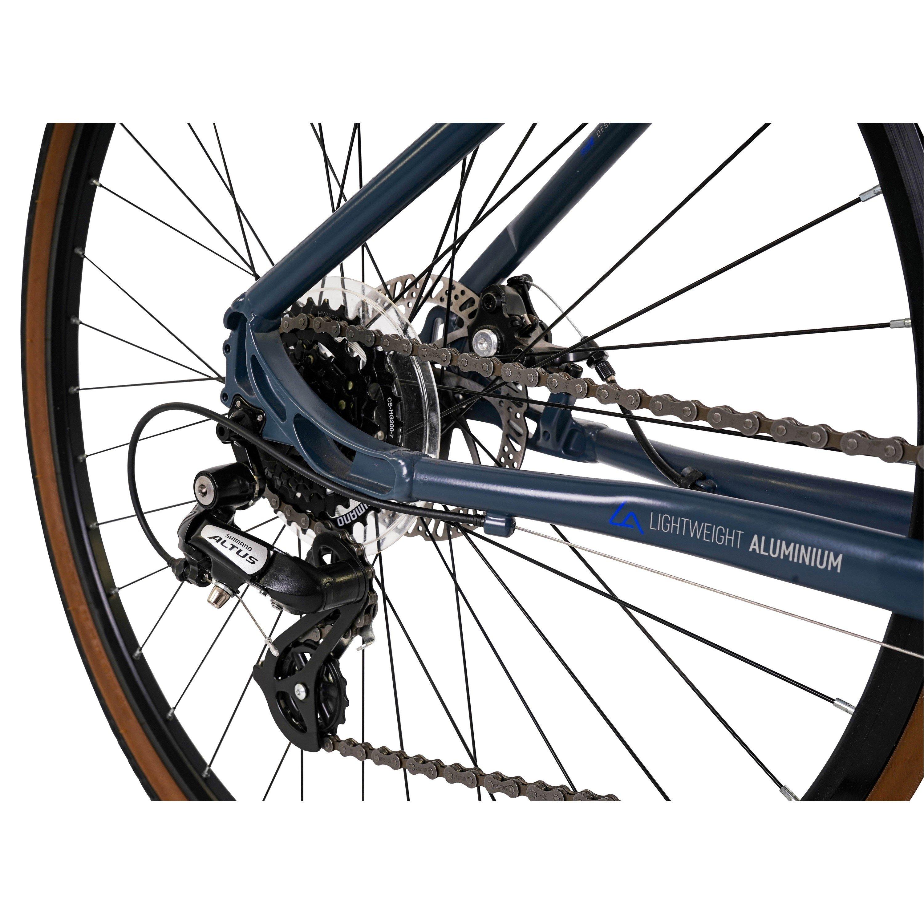 Grey - Claud Butler - Claud Butler Explorer 3.0 Low Step Hybrid Bike - 3