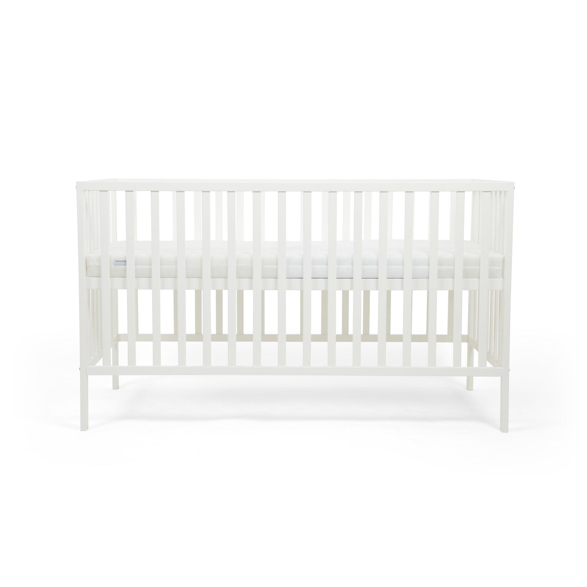 White - Ickle Bubba - Hartley Classic Cot and Premium Sprung Mattress - 3