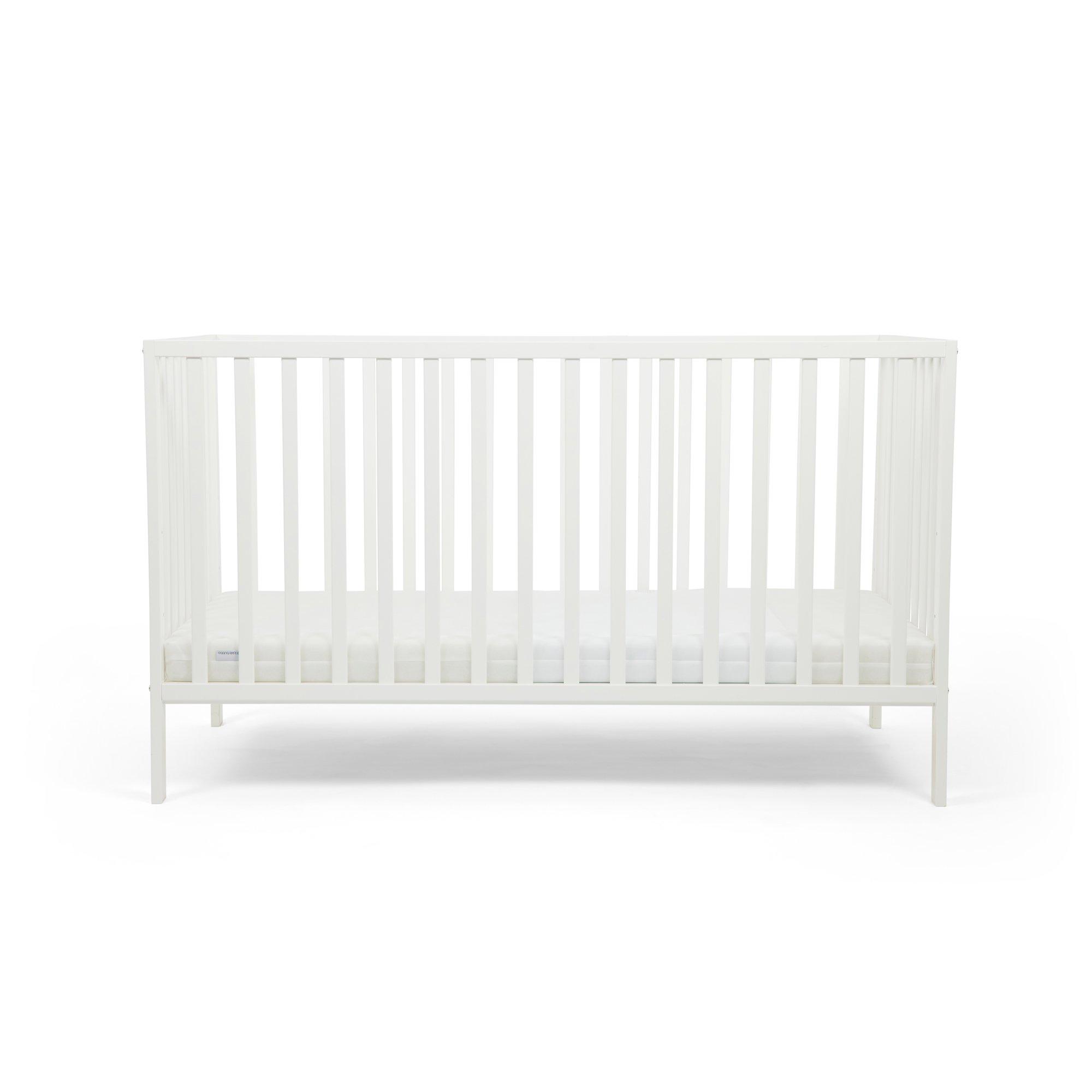 White - Ickle Bubba - Hartley Classic Cot and Premium Sprung Mattress - 5