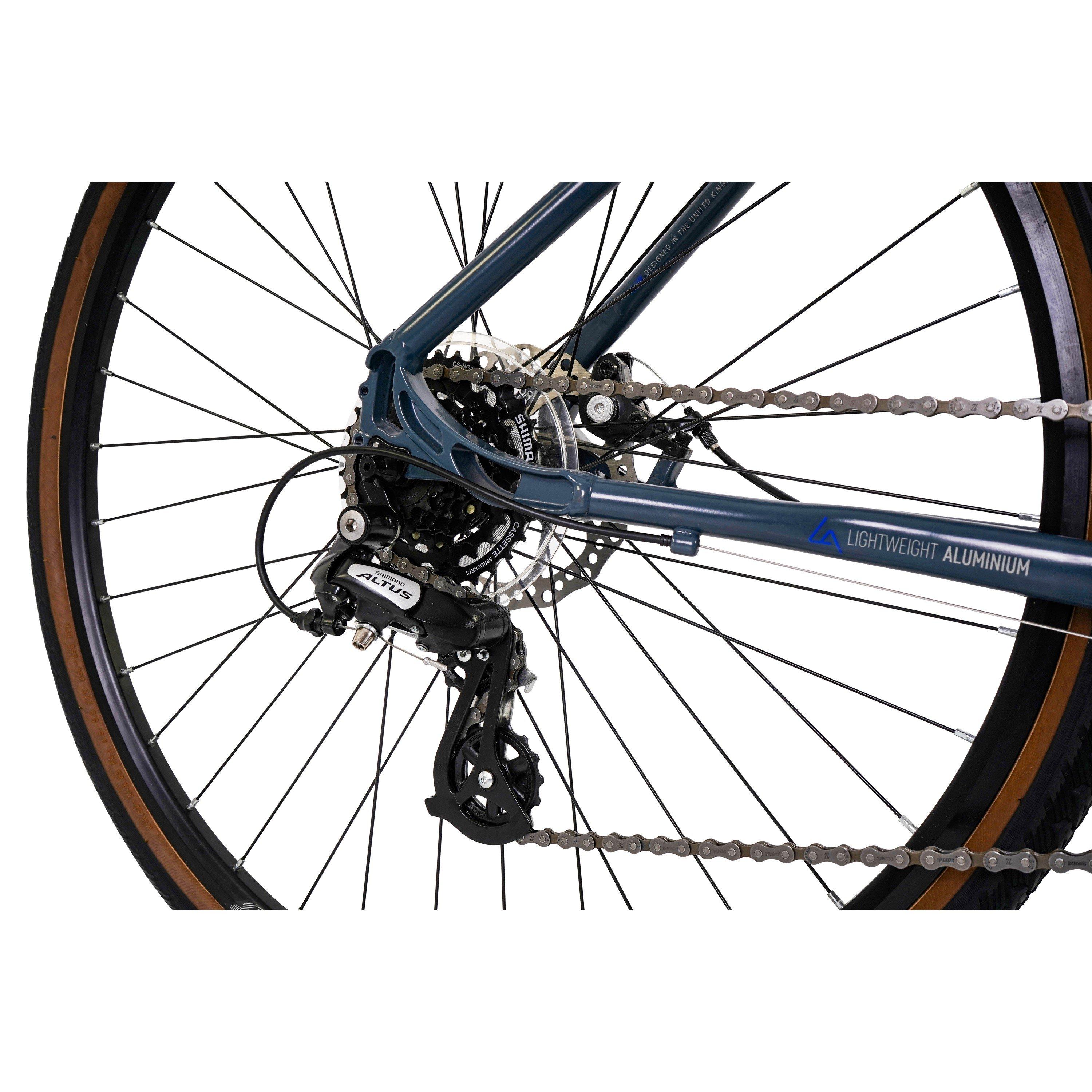 Grey - Claud Butler - Claud Butler Explorer 3.0 Hybrid Bike - 3