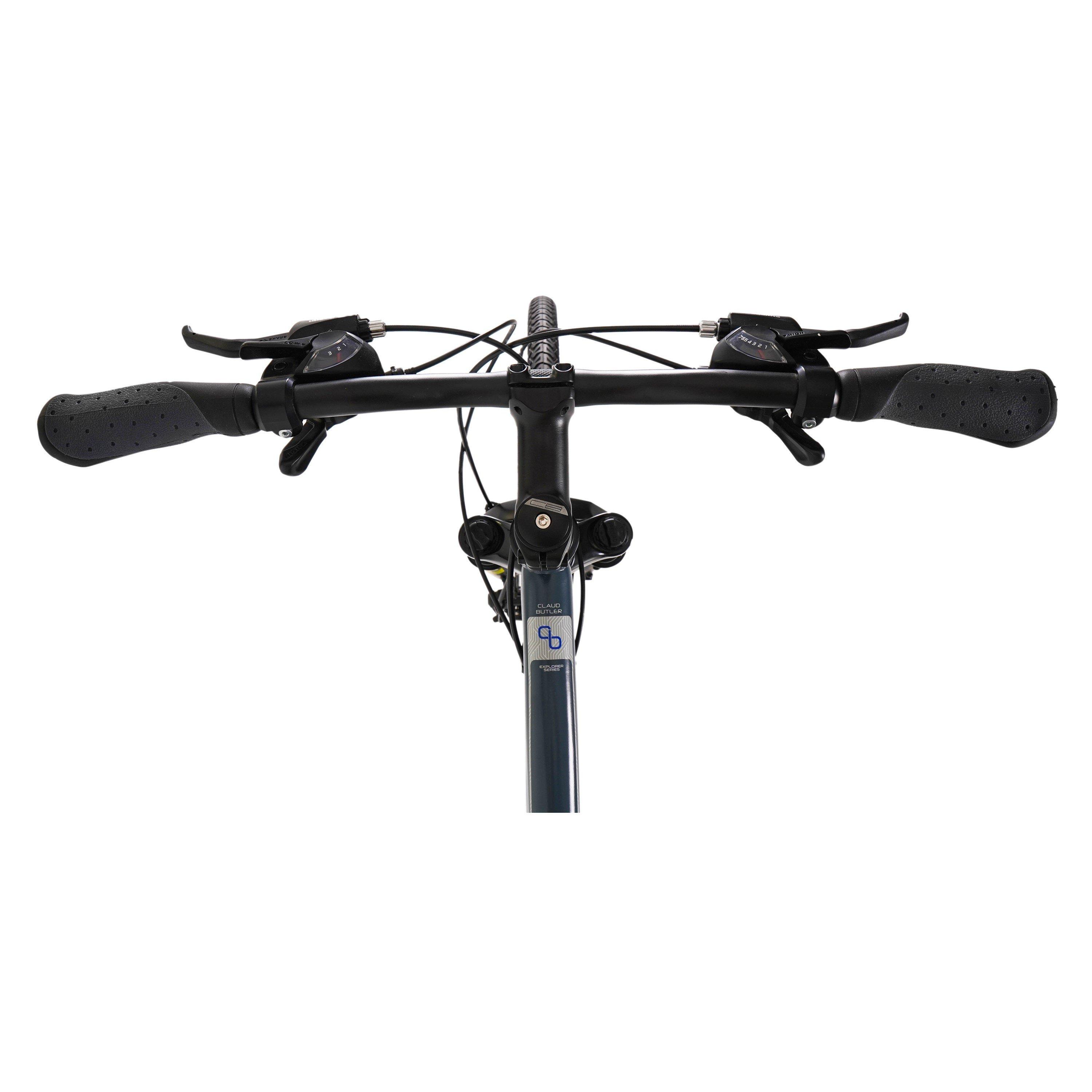 Grey - Claud Butler - Claud Butler Explorer 3.0 Hybrid Bike - 5