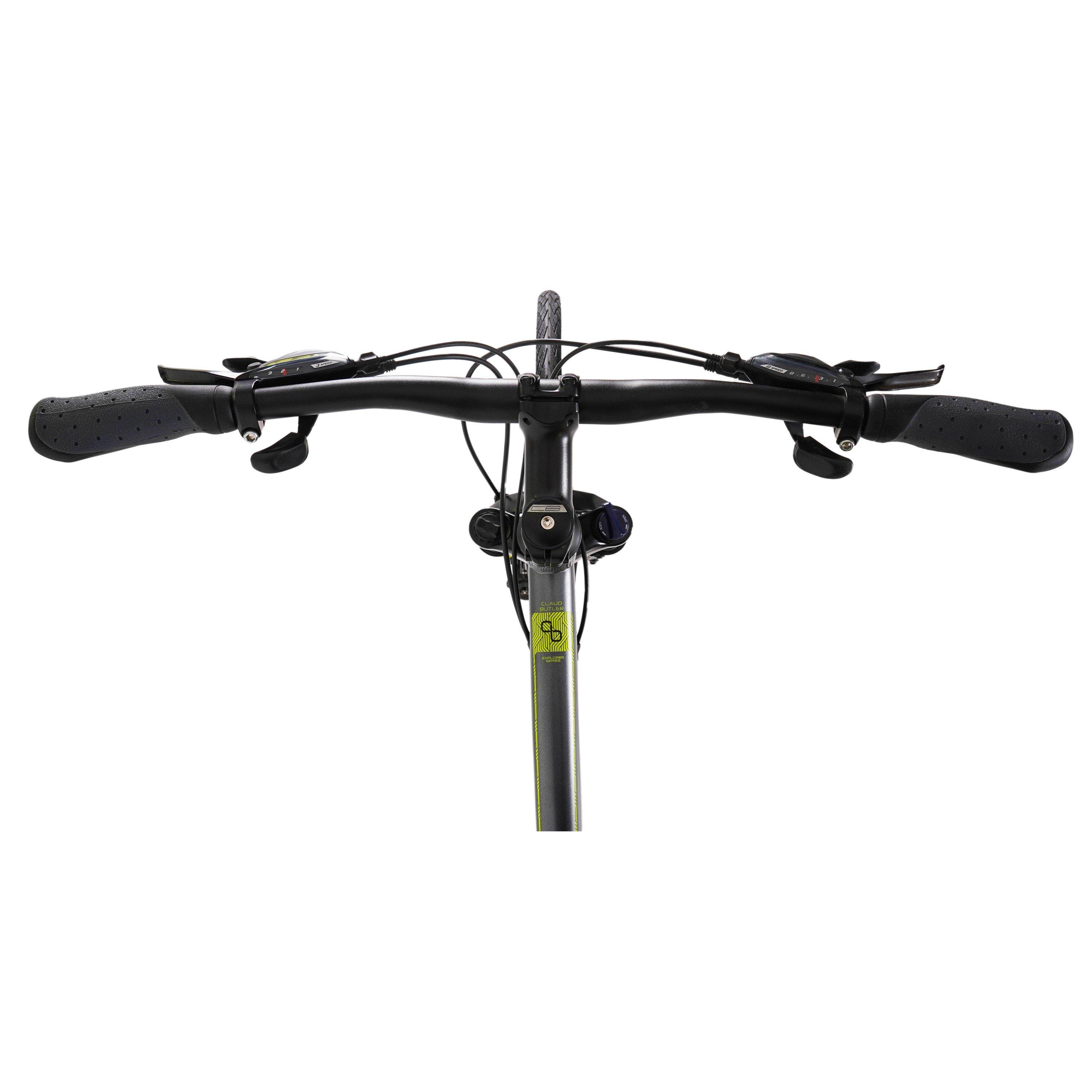 Grey - Claud Butler - Claud Butler Explorer 4.0 Hybrid Bike - 5