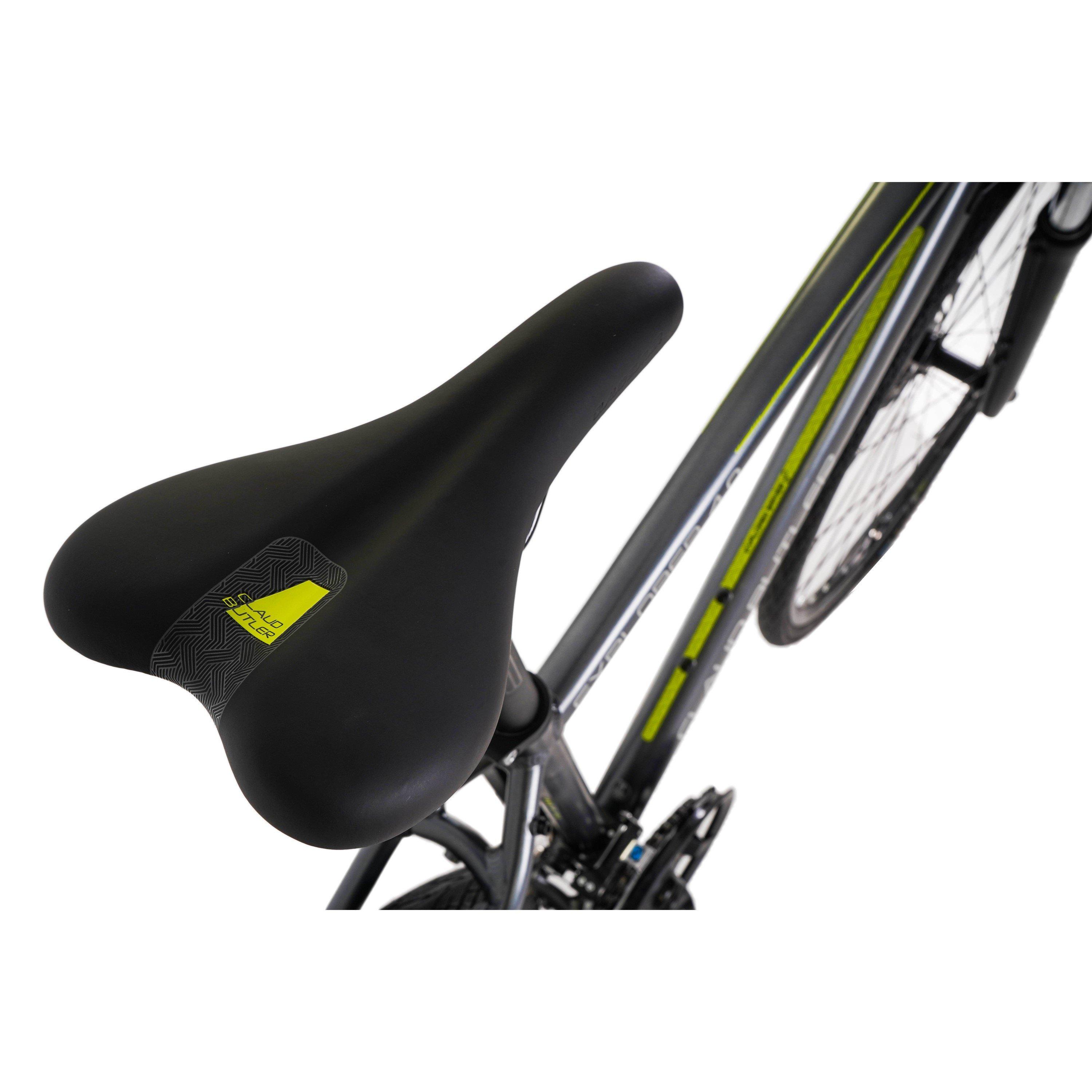 Grey - Claud Butler - Claud Butler Explorer 4.0 Hybrid Bike - 6