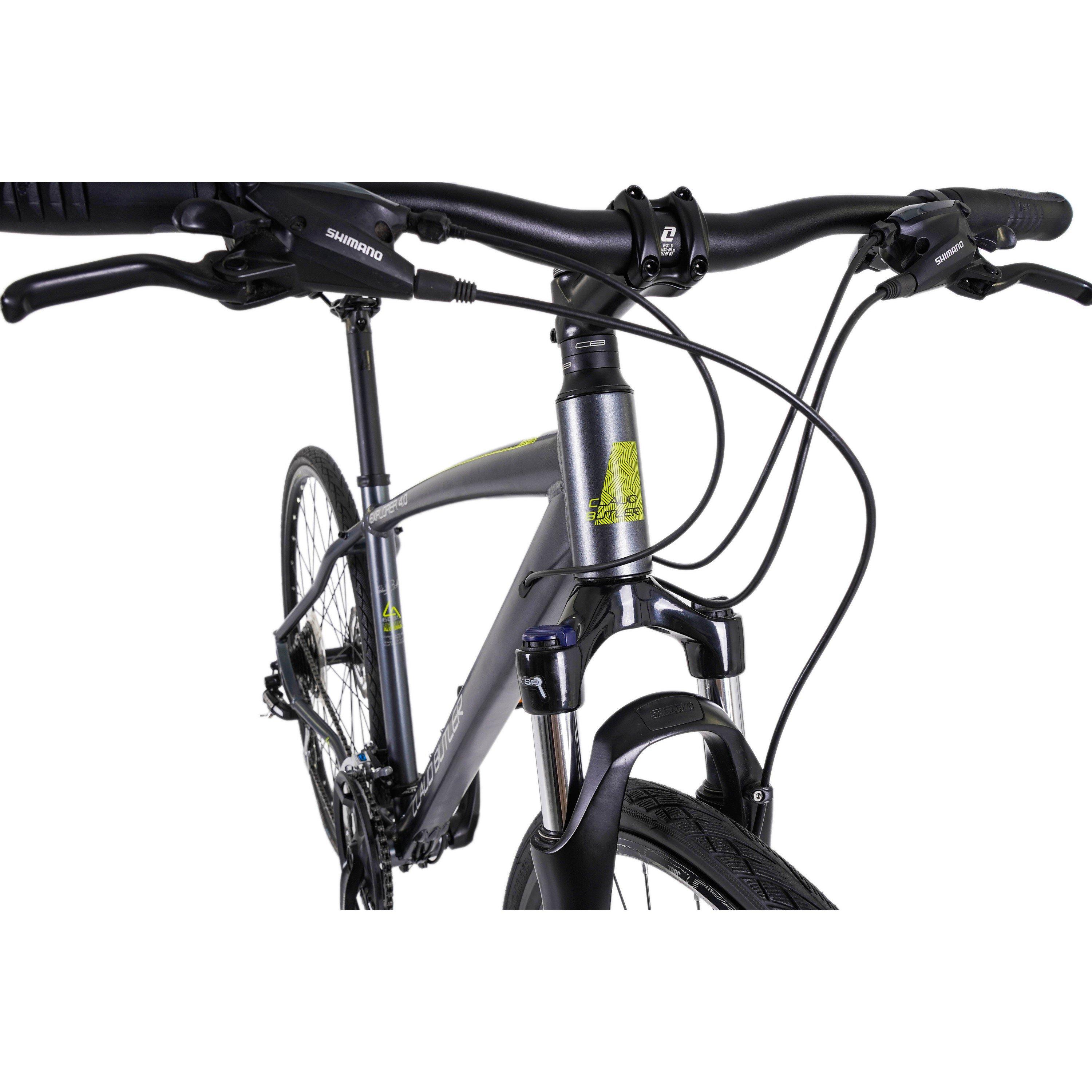 Grey - Claud Butler - Claud Butler Explorer 4.0 Hybrid Bike - 8