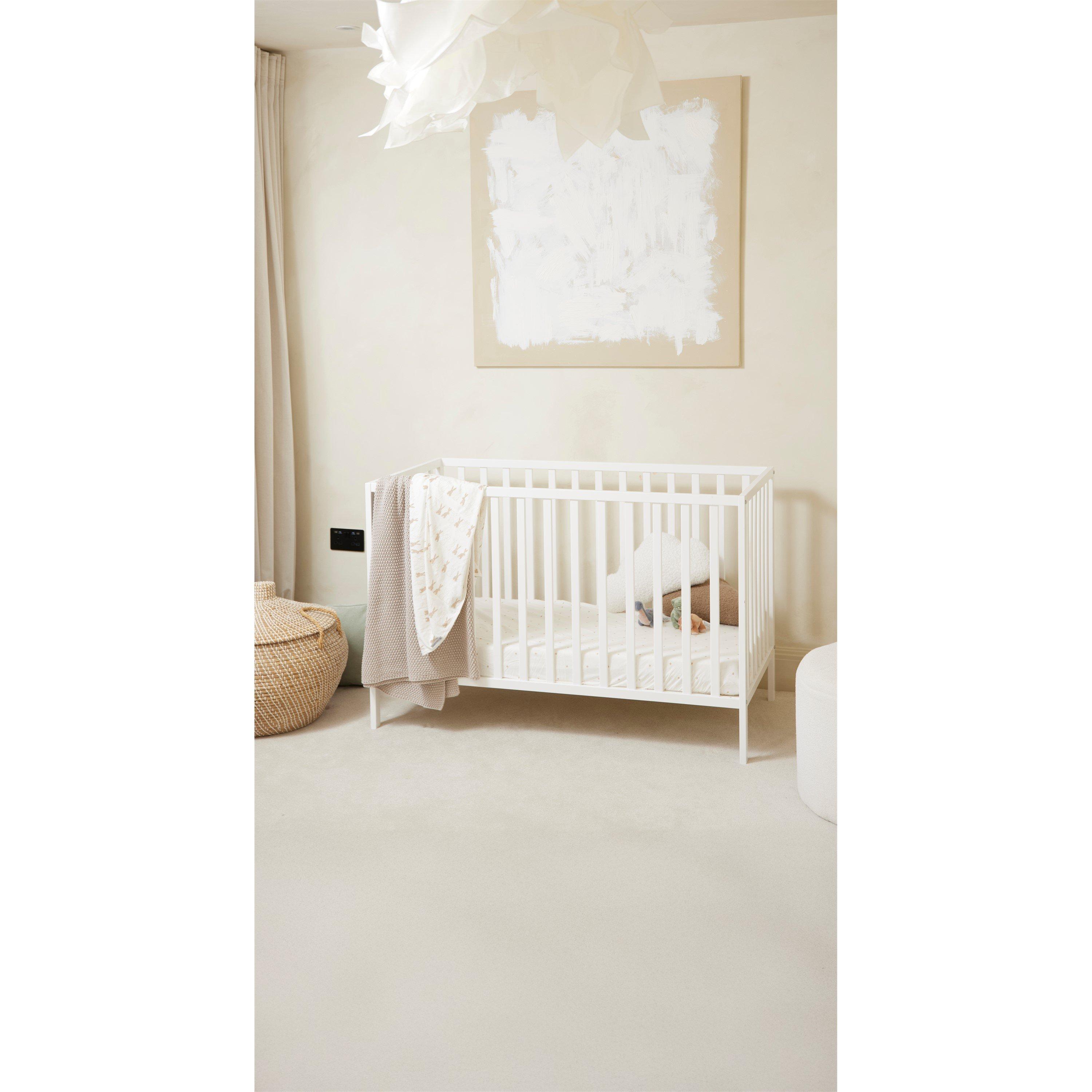 Ickle Bubba White Hartley Classic Cot And All Seasons Premium Pocket Mattress - Image 5