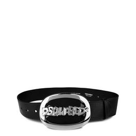 DSquared2 Logo Leather Belt