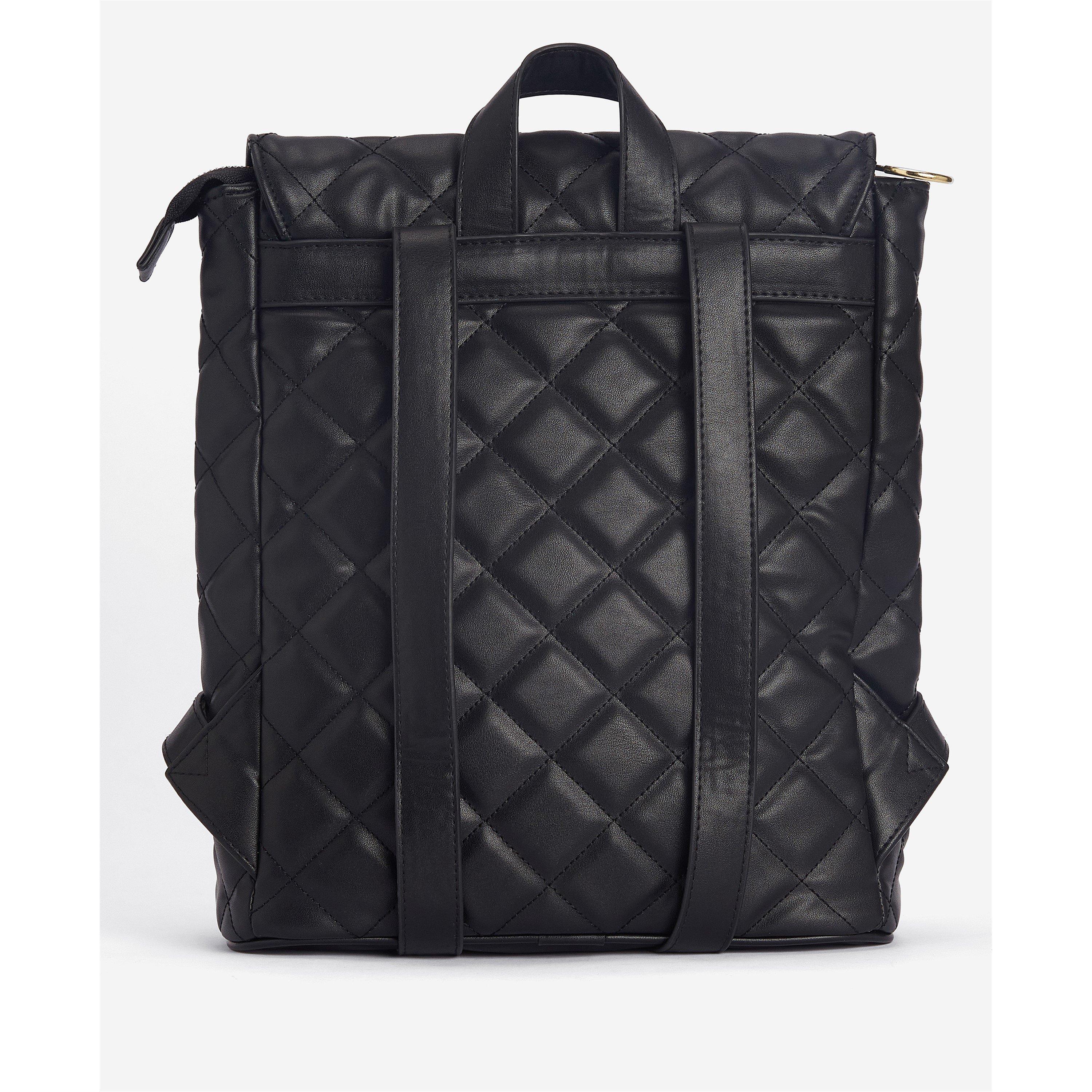Black - Barbour International - Quilted Hoxton Backpack - 2