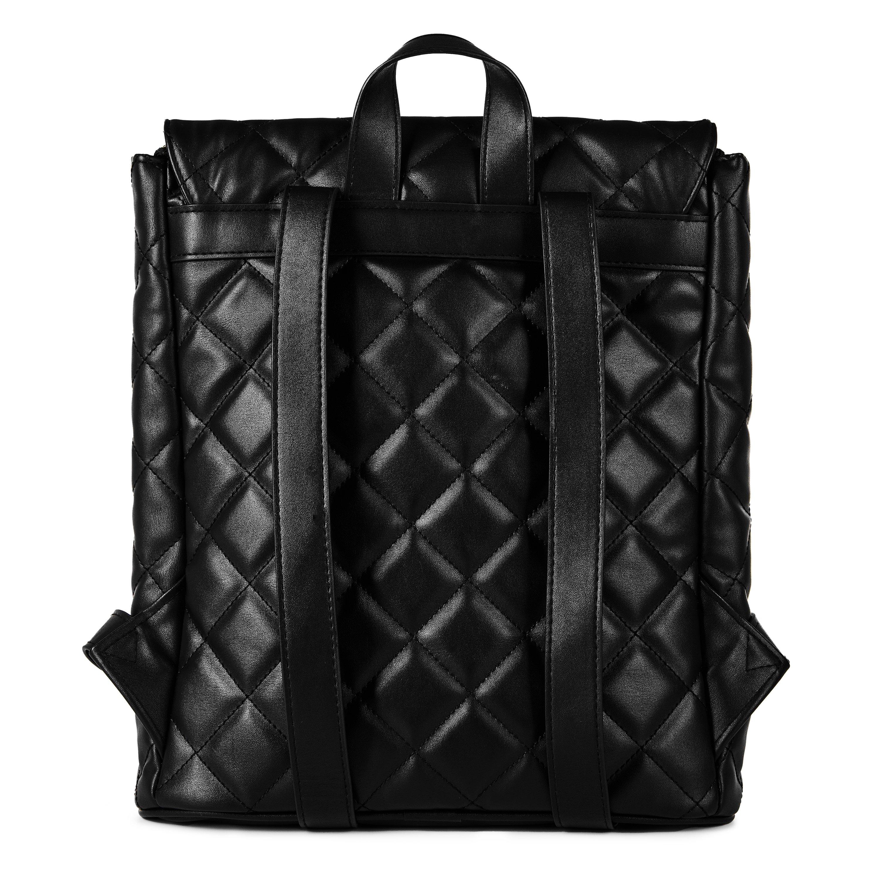 Black - Barbour International - Quilted Hoxton Backpack - 3