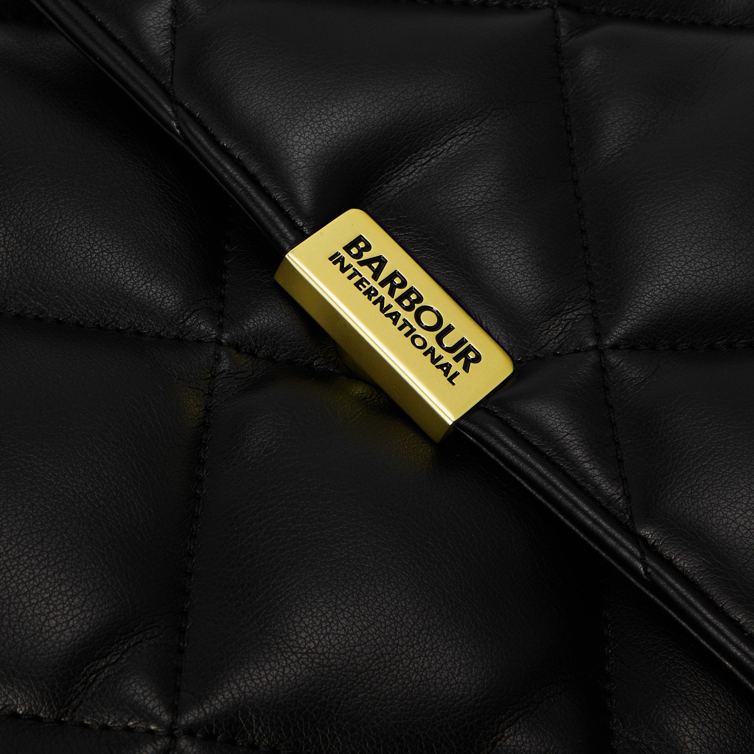 Black - Barbour International - Quilted Hoxton Backpack - 5