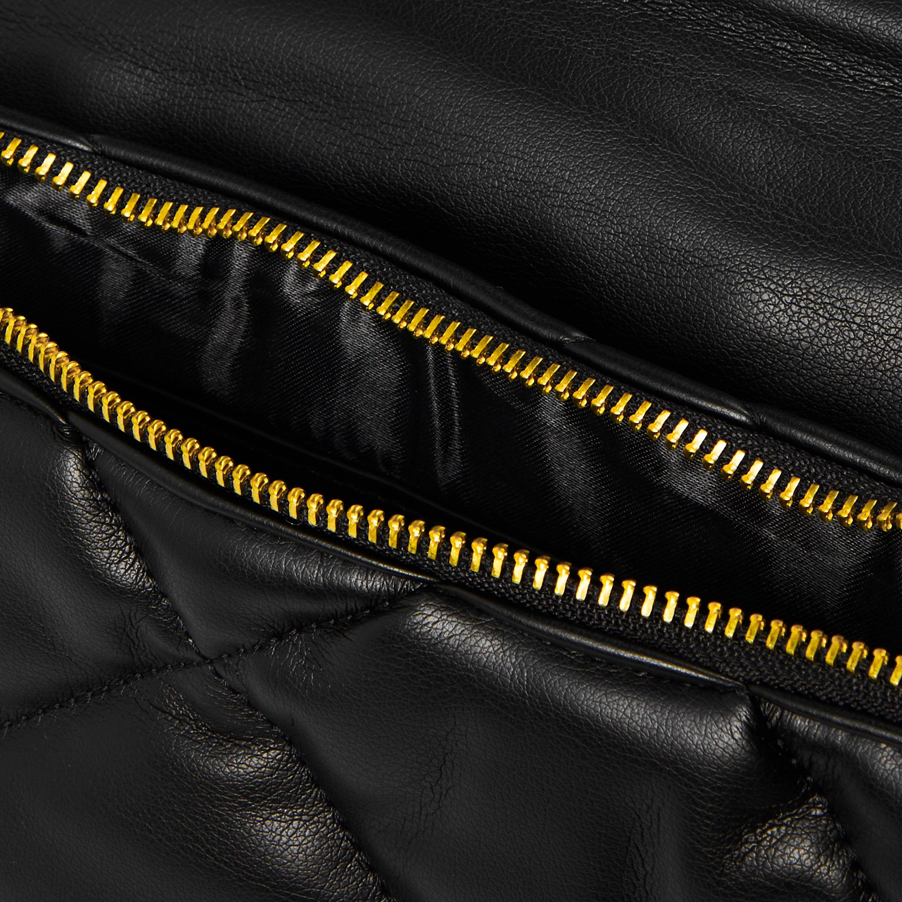 Black - Barbour International - Quilted Hoxton Backpack - 6